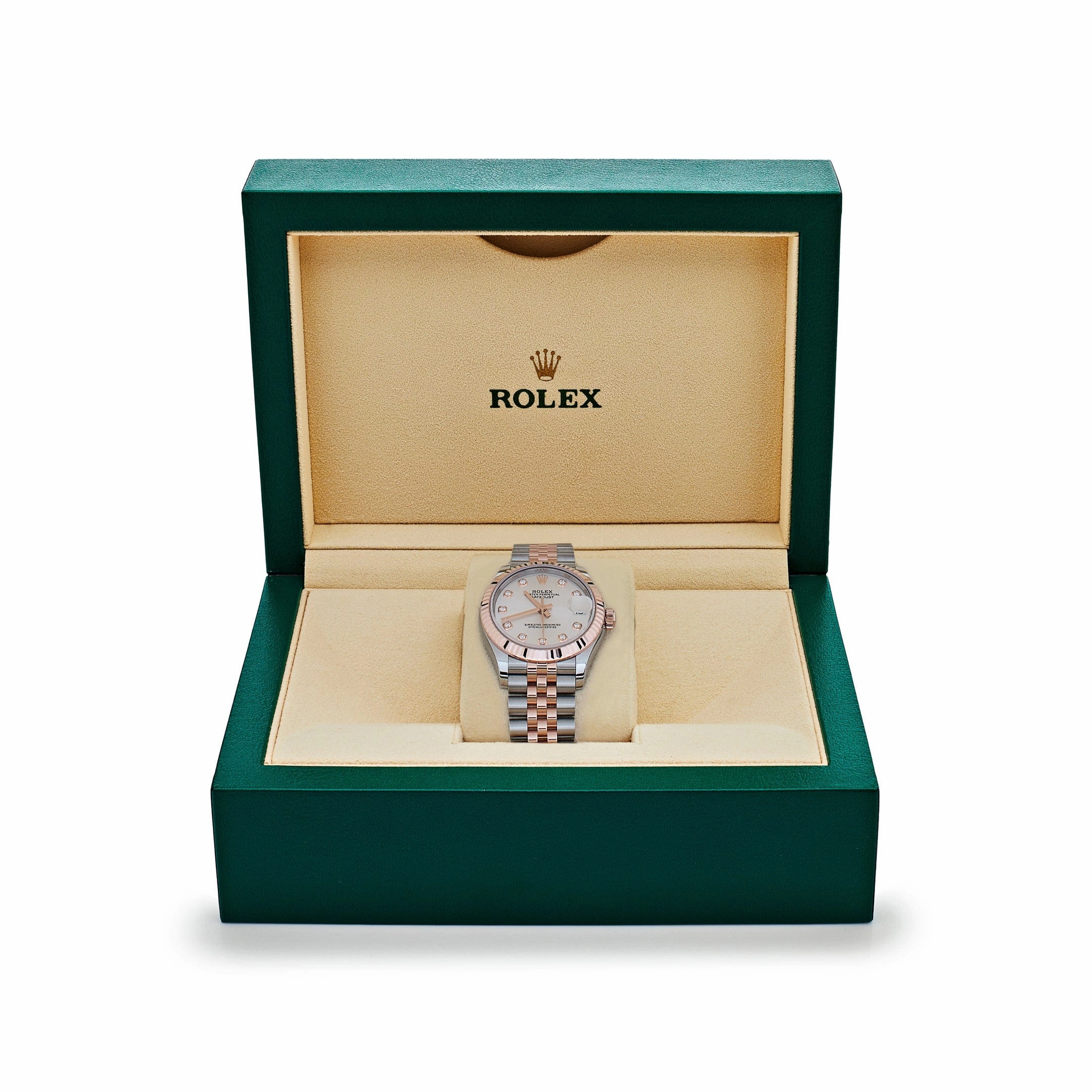 Rolex Datejust 31 278271 'Ladies' Stainless Steel Rose Gold Silver Diamond Dial (2025)