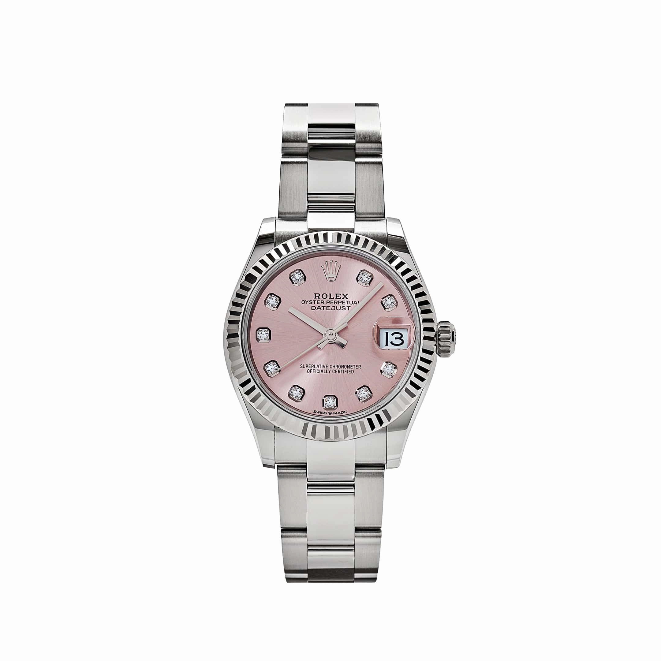Rolex Datejust 31 278274 'Ladies' Stainless Steel Pink Diamond Dial