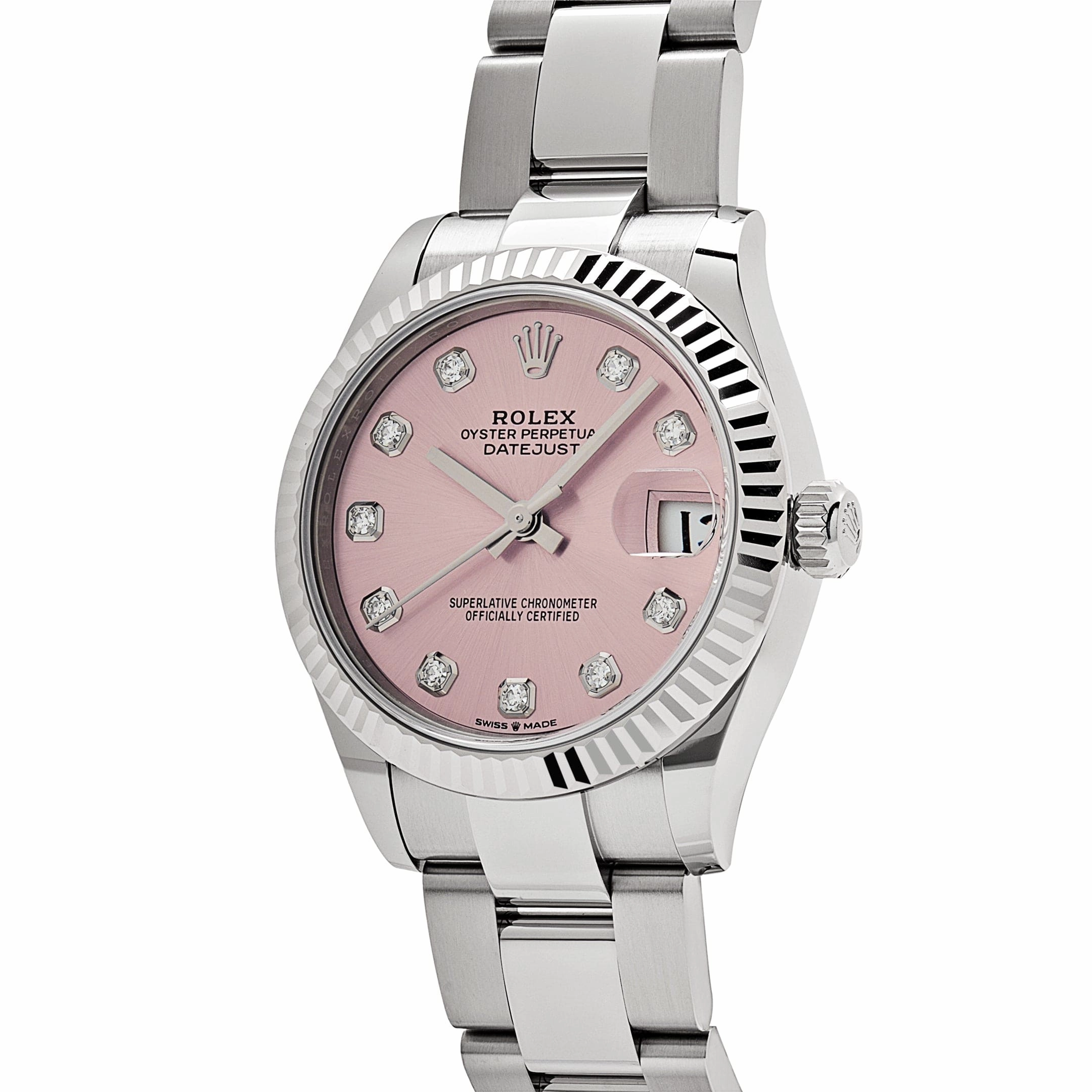 Rolex Datejust 31 278274 'Ladies' Stainless Steel Pink Diamond Dial