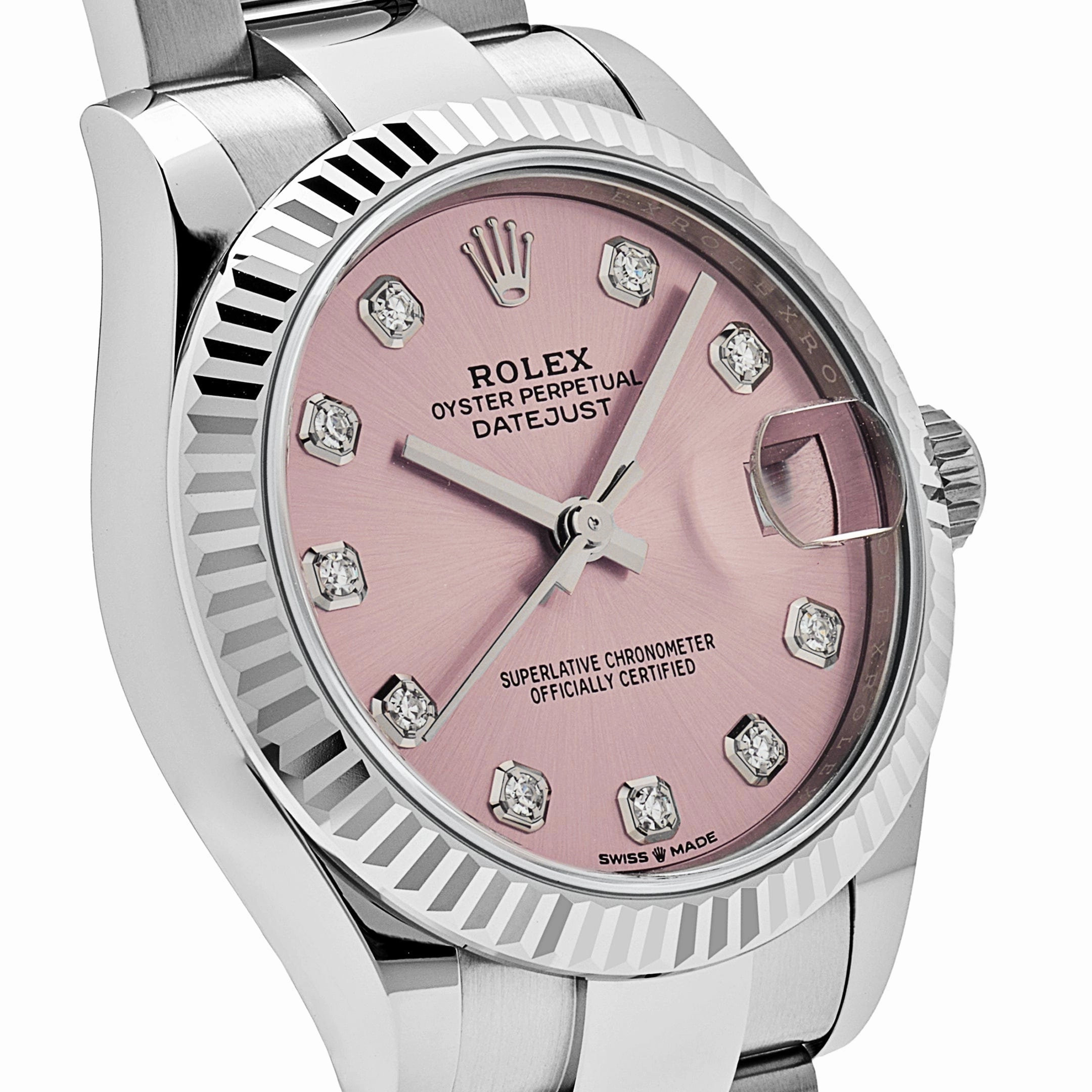Rolex Datejust 31 278274 'Ladies' Stainless Steel Pink Diamond Dial