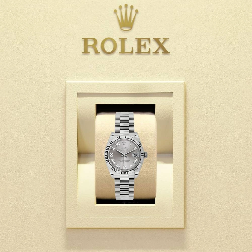 Rolex Datejust 31mm - Ref: 178279 rrp - Silver Dial, 18K White Gold President Bracelet Women's Watch