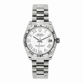 Rolex Datejust 31mm - Ref: 178279 wrp - White Dial, 18K White Gold President Bracelet Women's Watch