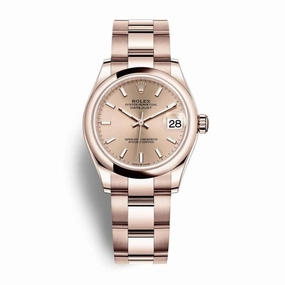 Rolex Datejust 31mm - Ref: 278245-0035 - Rose Dial, 18K Rose Gold Oyster Bracelet Women's Watch