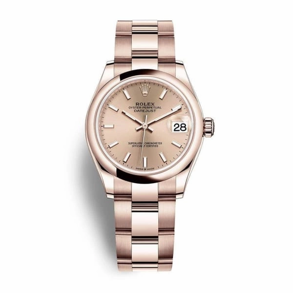 Rolex Datejust 31mm - Ref: 278245-0035 - Rose Dial, 18K Rose Gold Oyster Bracelet Women's Watch