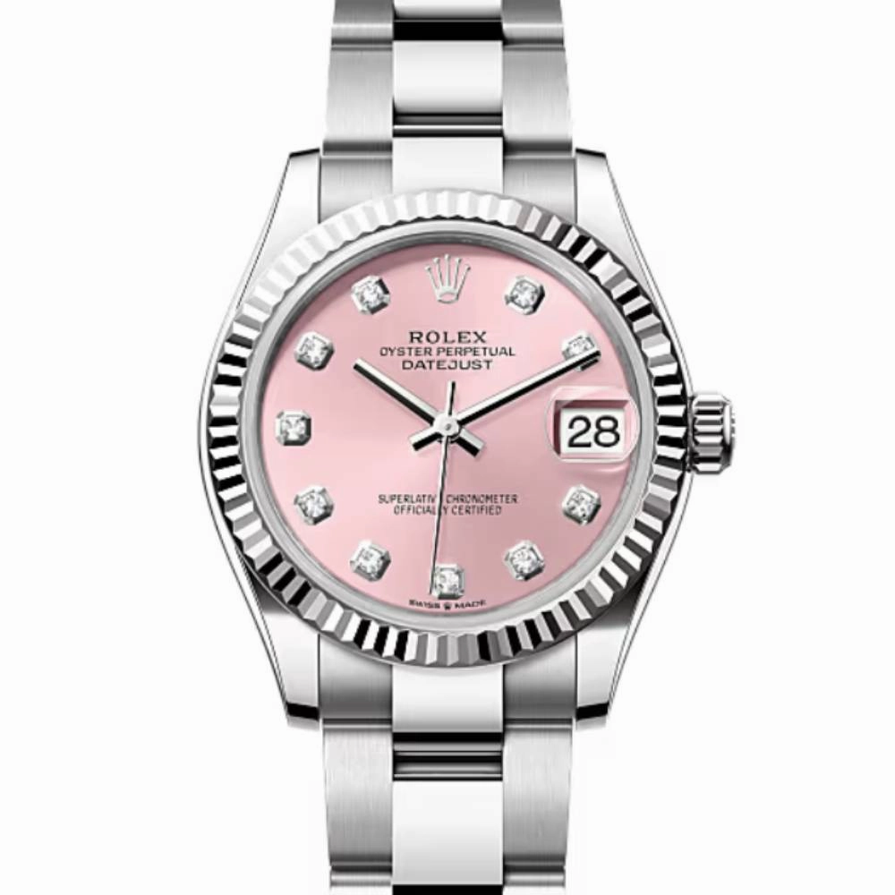 Rolex Datejust 31mm - Ref: 278274-0031 - Pink Diamond Dial, Stainless Steel Oyster Bracelet Women's Watch