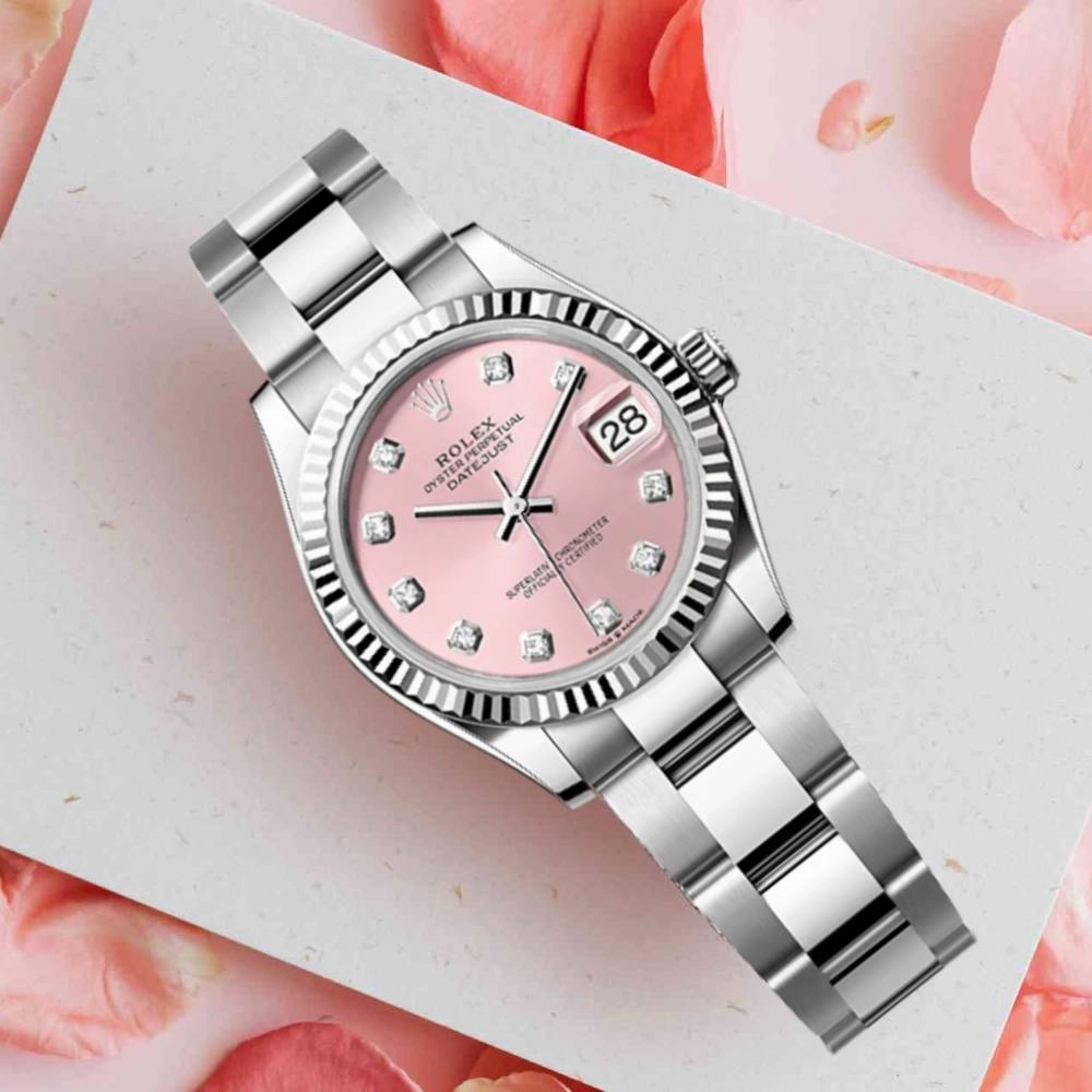 Rolex Datejust 31mm - Ref: 278274-0031 - Pink Diamond Dial, Stainless Steel Oyster Bracelet Women's Watch