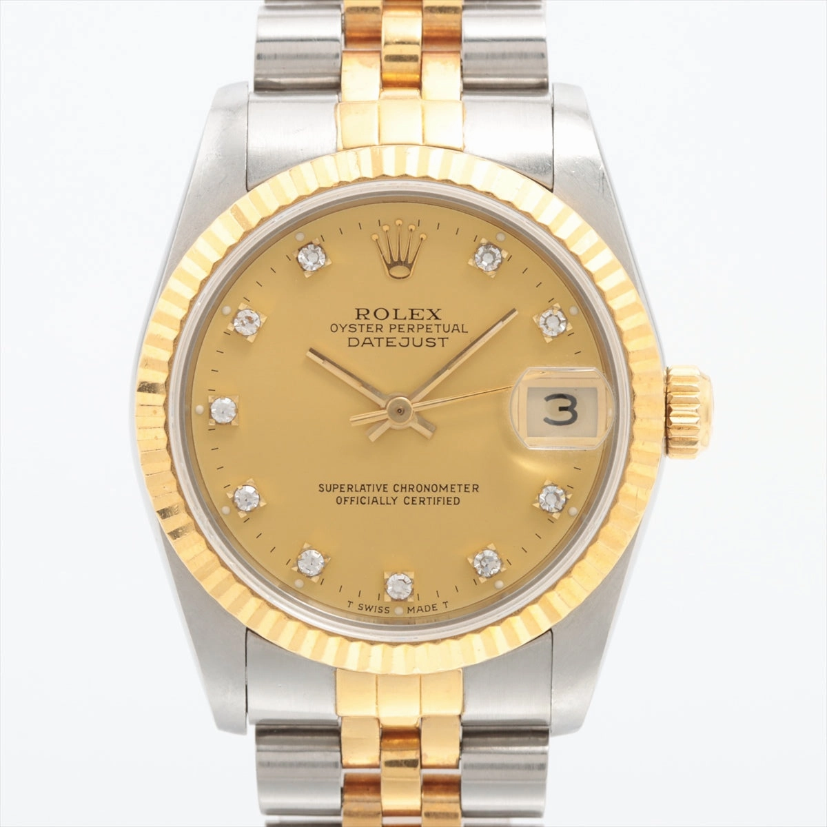 Rolex Datejust 31mm Two Toned with Diamonds Watch