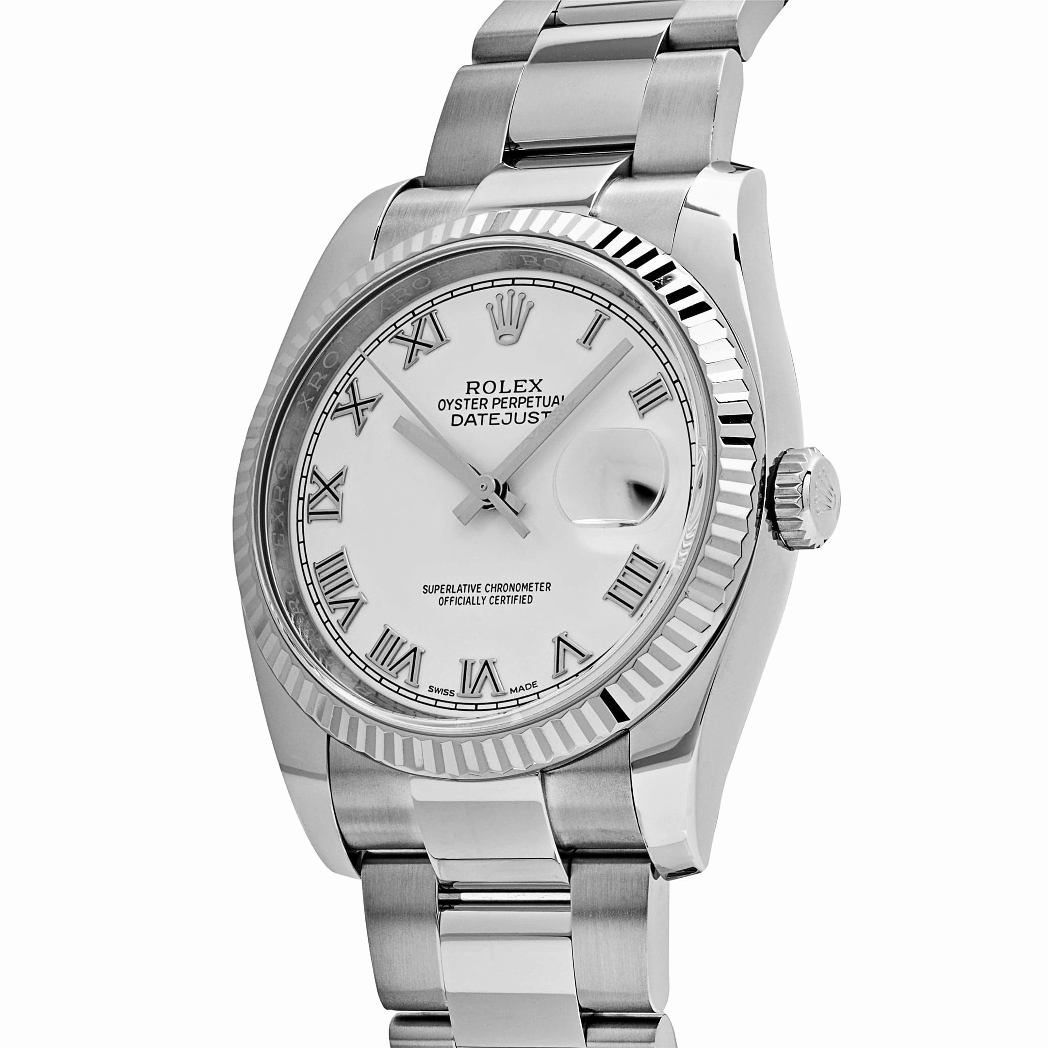 Rolex Datejust 36 116234 Stainless Steel White Roman Numerals Dial