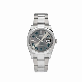 Rolex Datejust 36 126200 'Wimbledon' Stainless Steel Slate Dial