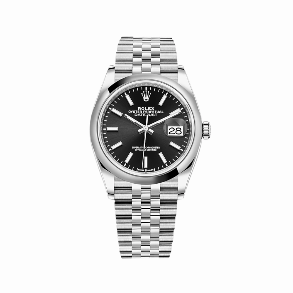 Rolex Datejust 36 126200 Stainless Steel Black Dial Jubilee