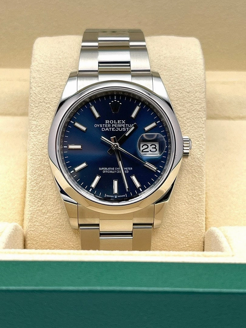 Rolex Datejust 36 126200 Stainless Steel Blue Dial Oyster
