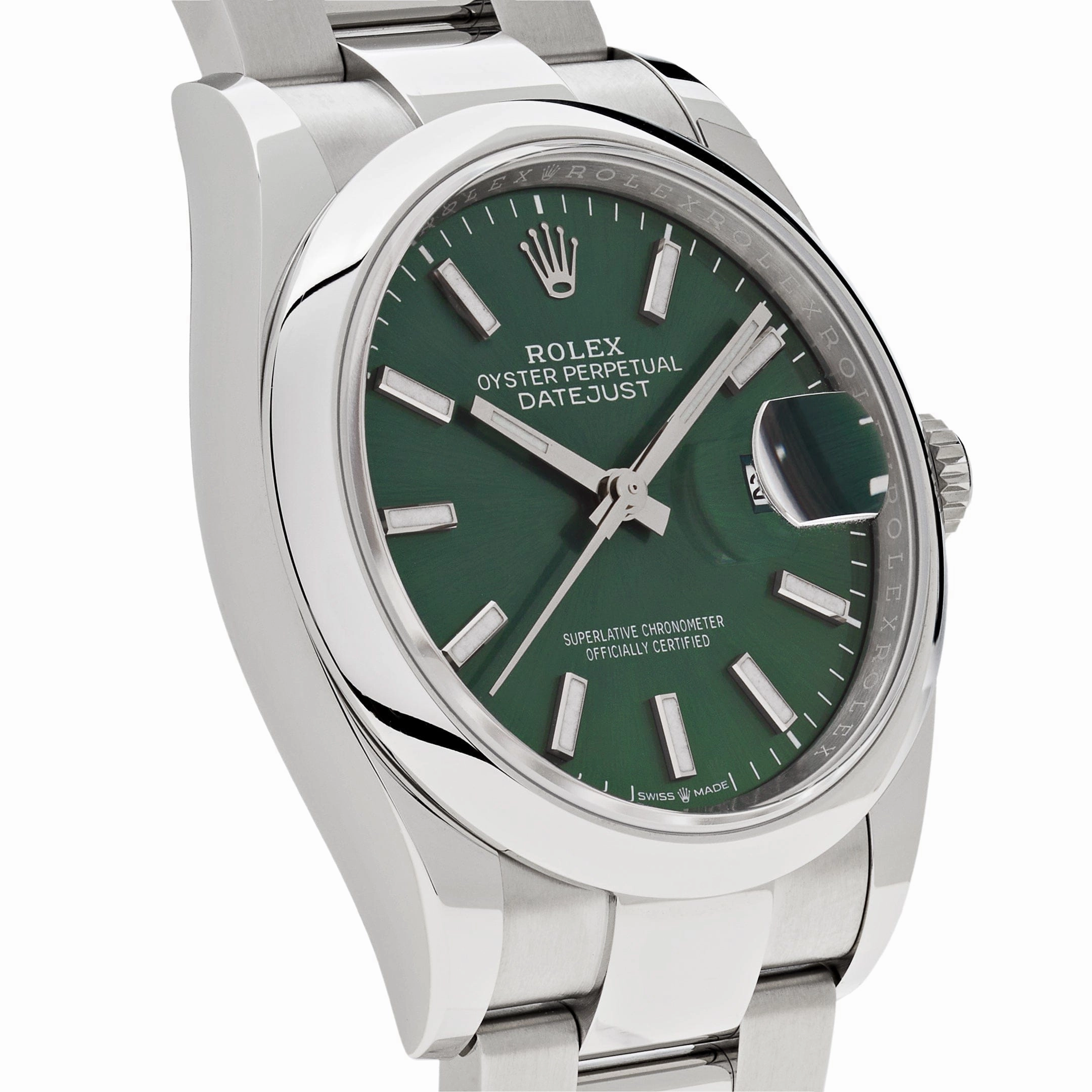 Rolex Datejust 36 126200 Stainless Steel Green Dial Oyster