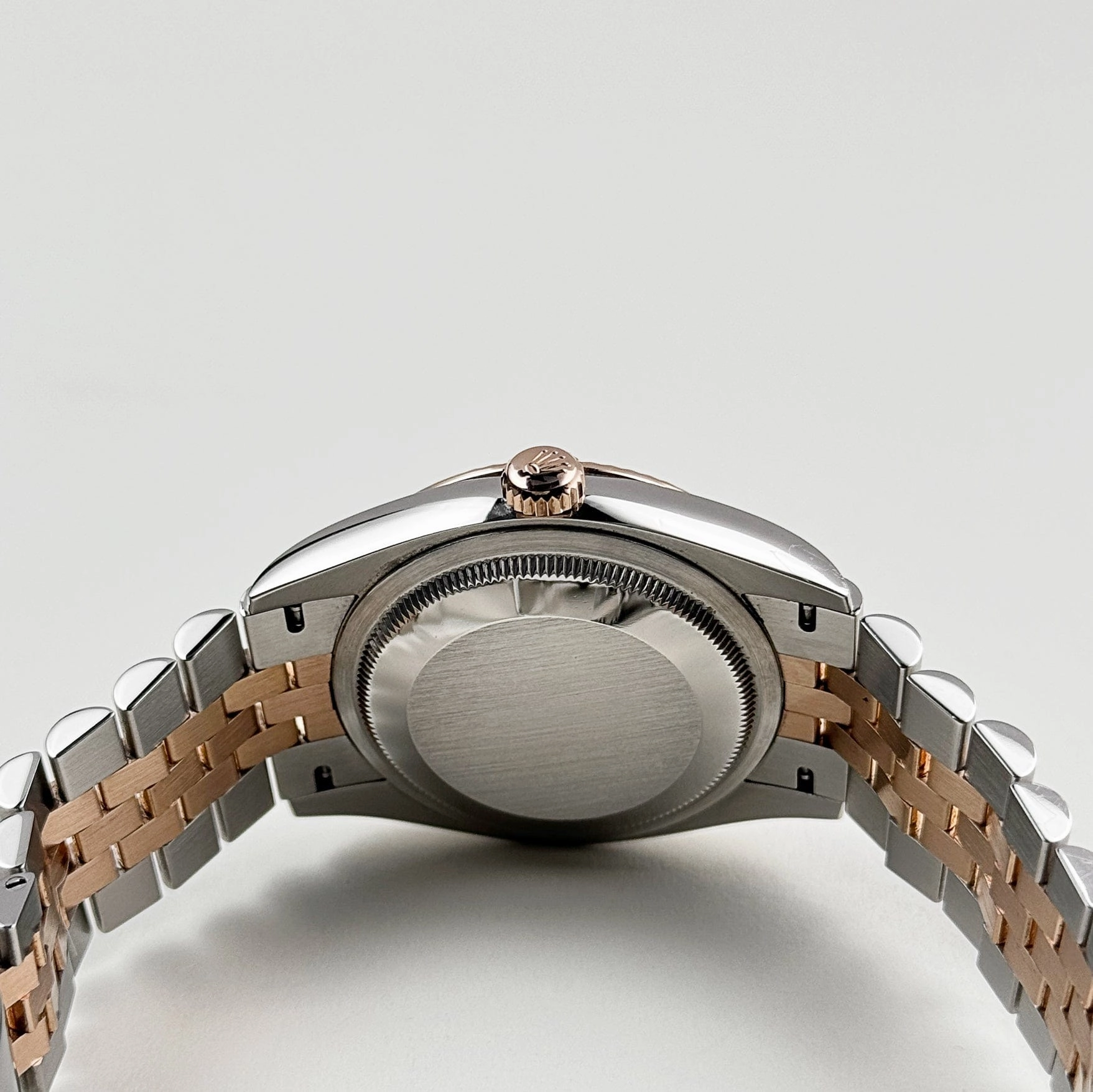 Rolex Datejust 36 126231 Rose Gold Stainless Steel Black Diamond Dial