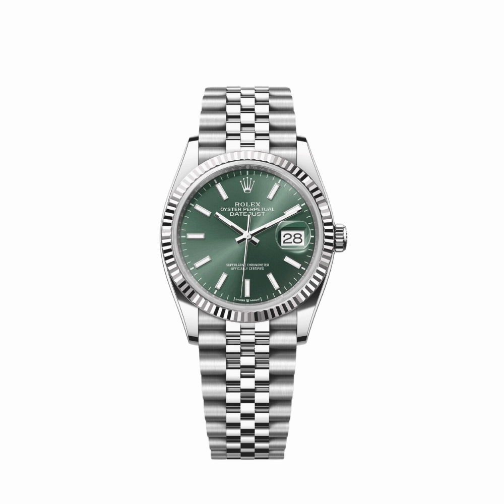 Rolex Datejust 36 126234 Stainless Steel Mint Green Dial Jubilee (2024)