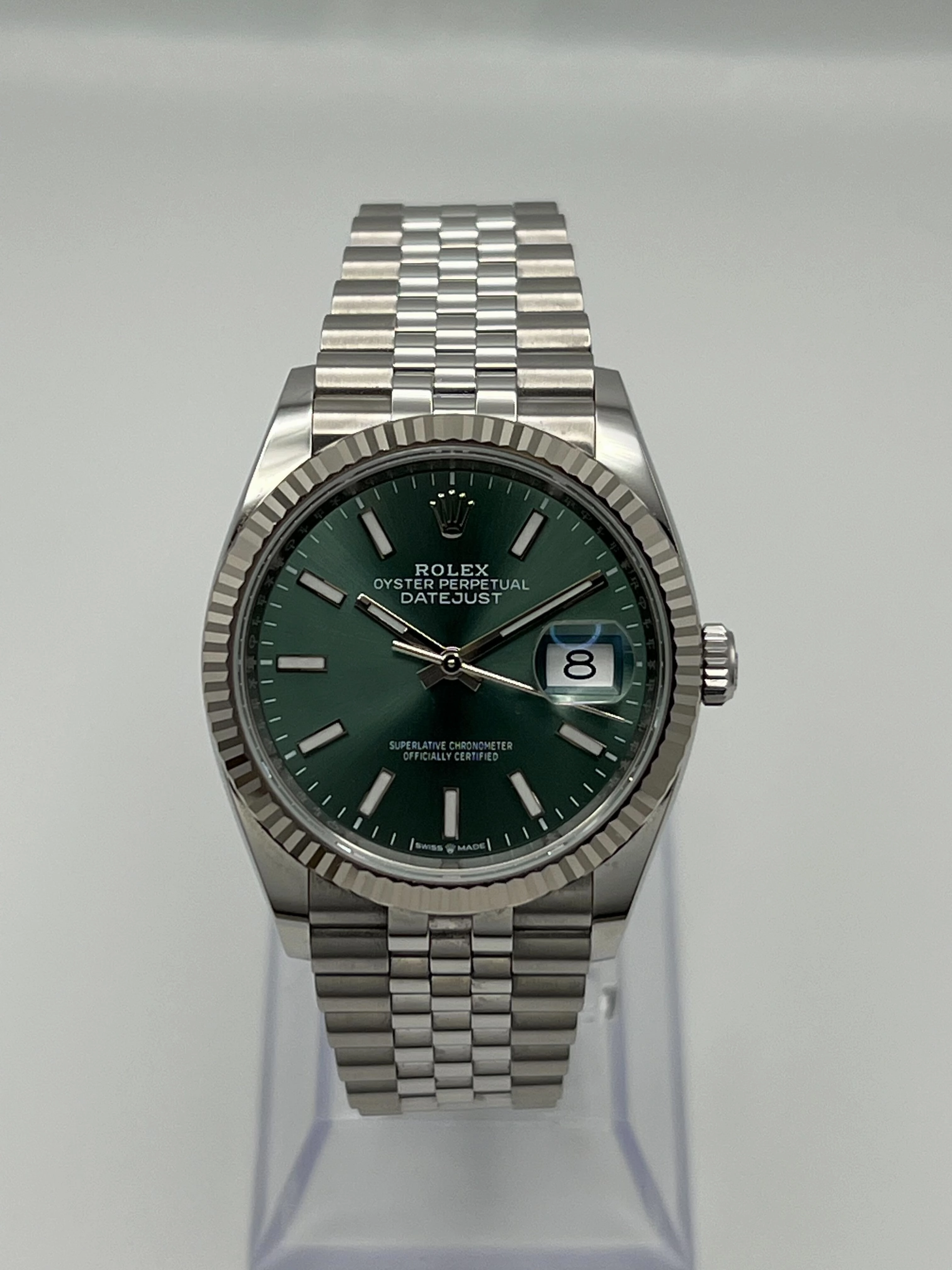Rolex Datejust 36 126234 Stainless Steel Mint Green Dial Jubilee (2024)