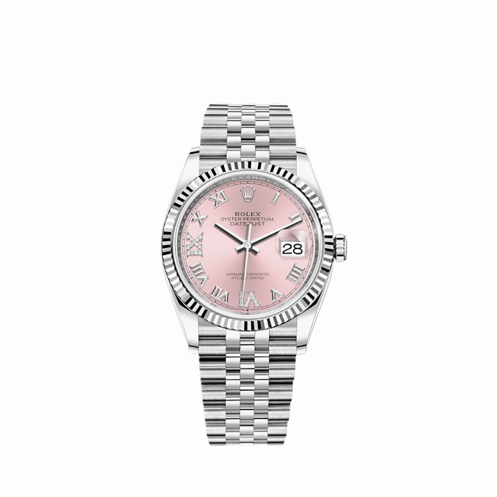 Rolex Datejust 36 126234 Stainless Steel Pink Dial Jubilee