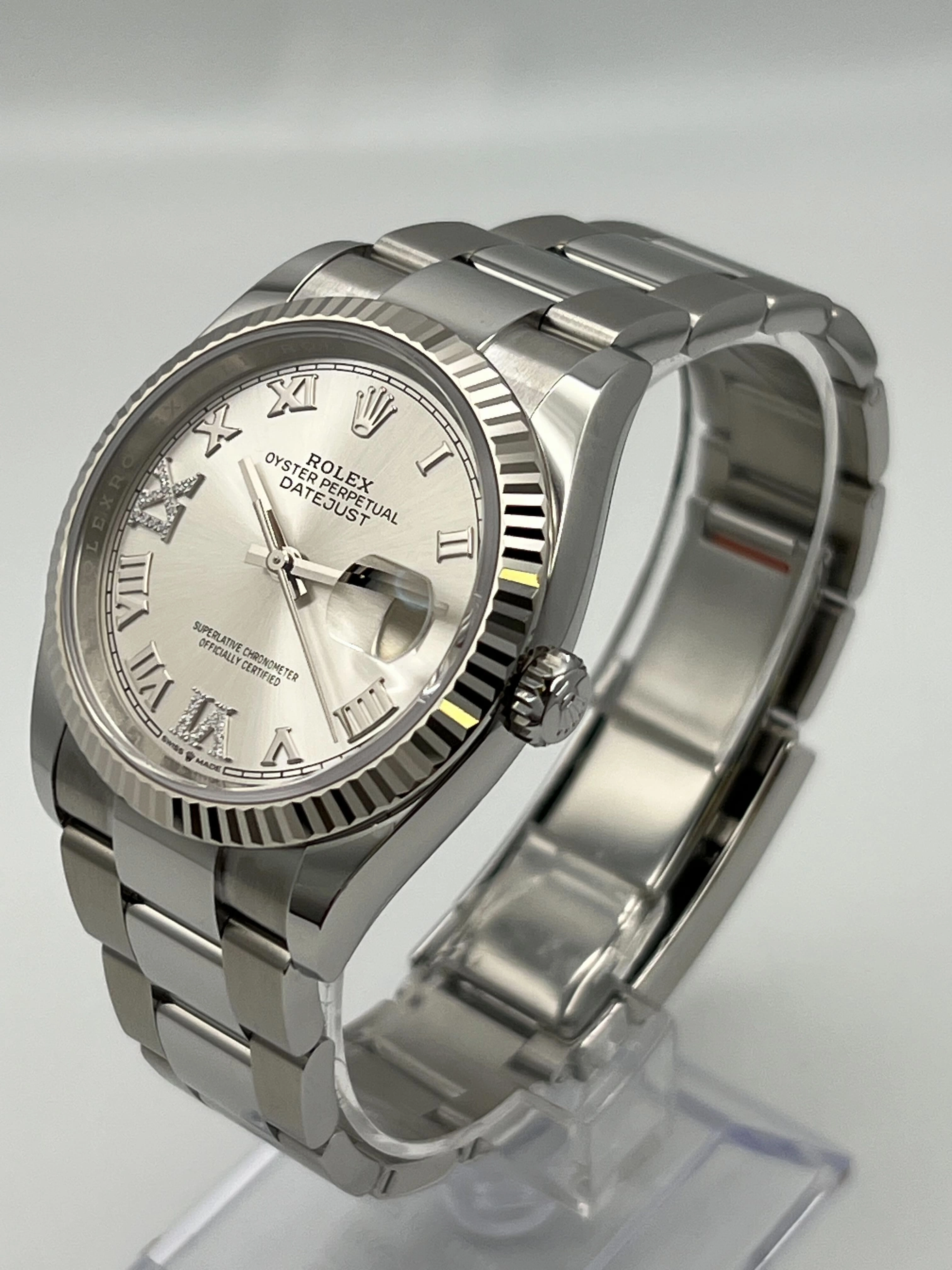 Rolex Datejust 36 126234 Stainless Steel Silver Dial Oyster