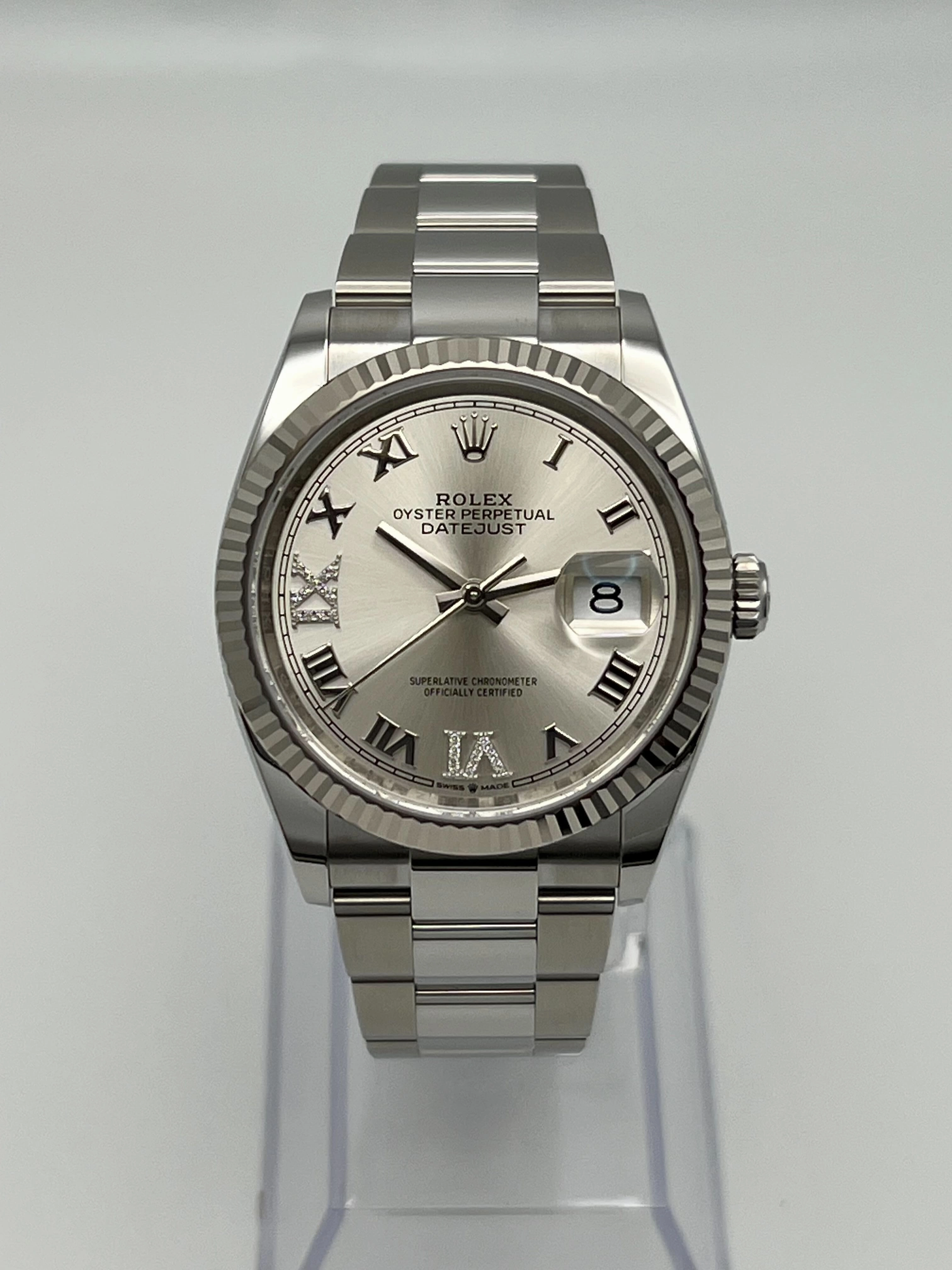 Rolex Datejust 36 126234 Stainless Steel Silver Dial Oyster