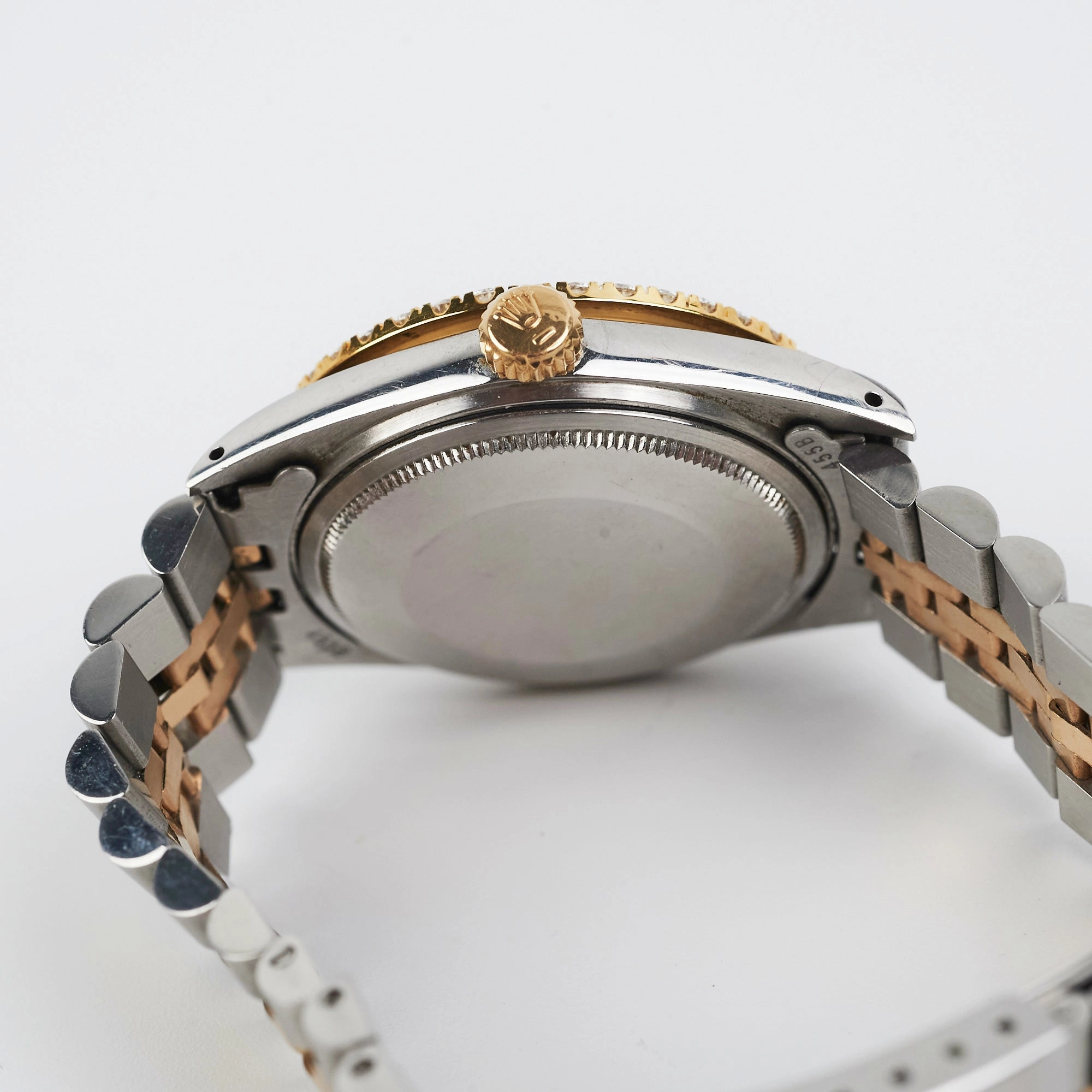 Rolex Datejust 36mm Two Toned Aftermarket Diamonds Watch