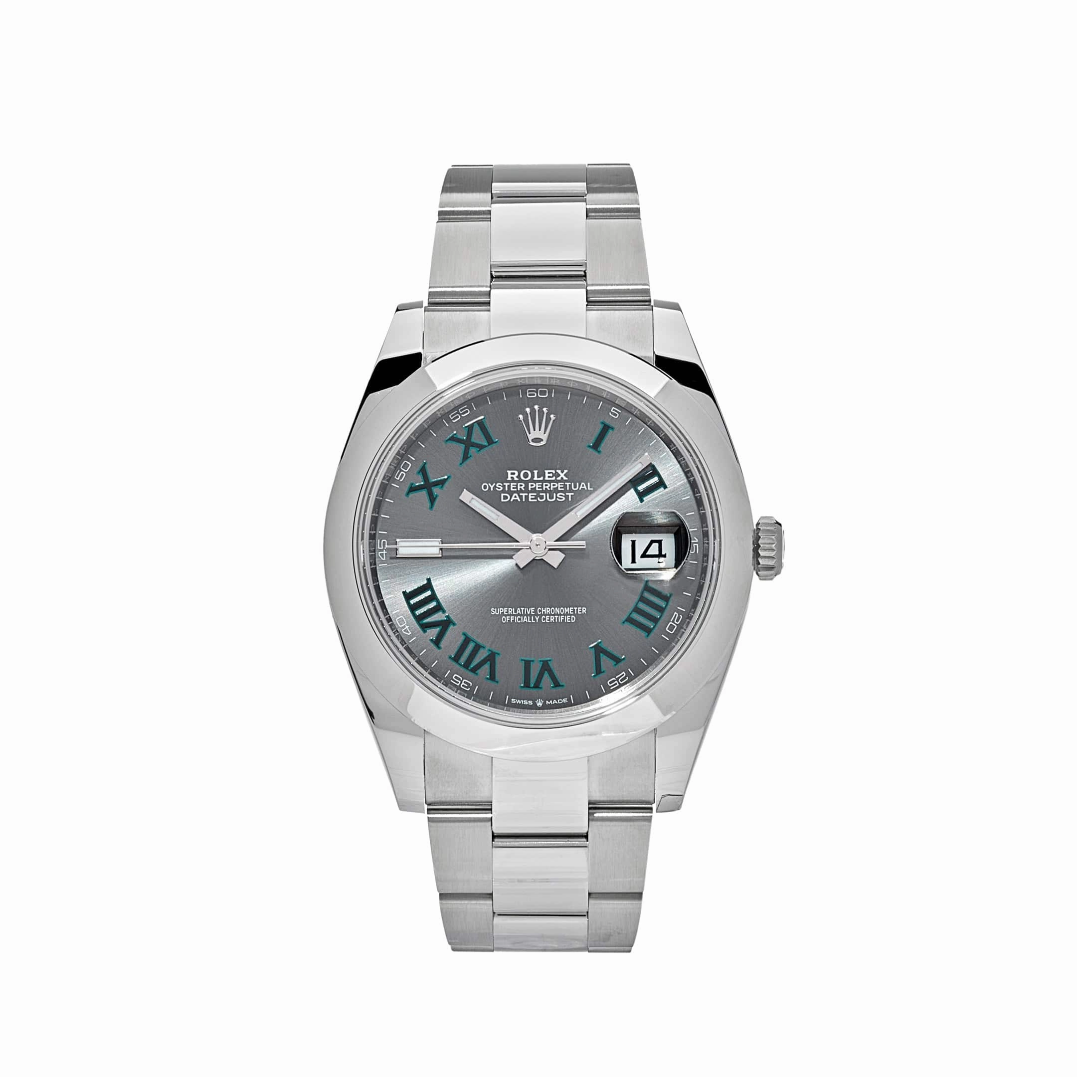 Rolex Datejust 41 126300 'Wimbledon' Stainless Steel Slate Dial Jubilee (2024)