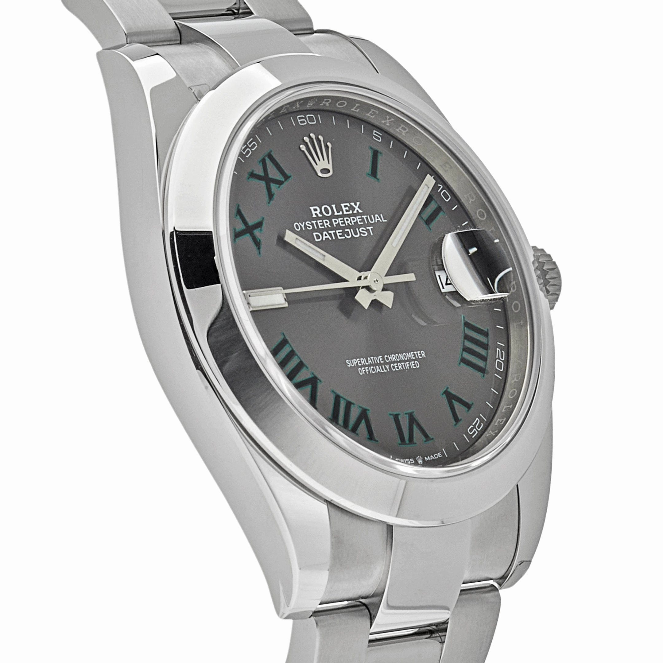Rolex Datejust 41 126300 'Wimbledon' Stainless Steel Slate Dial Jubilee (2024)