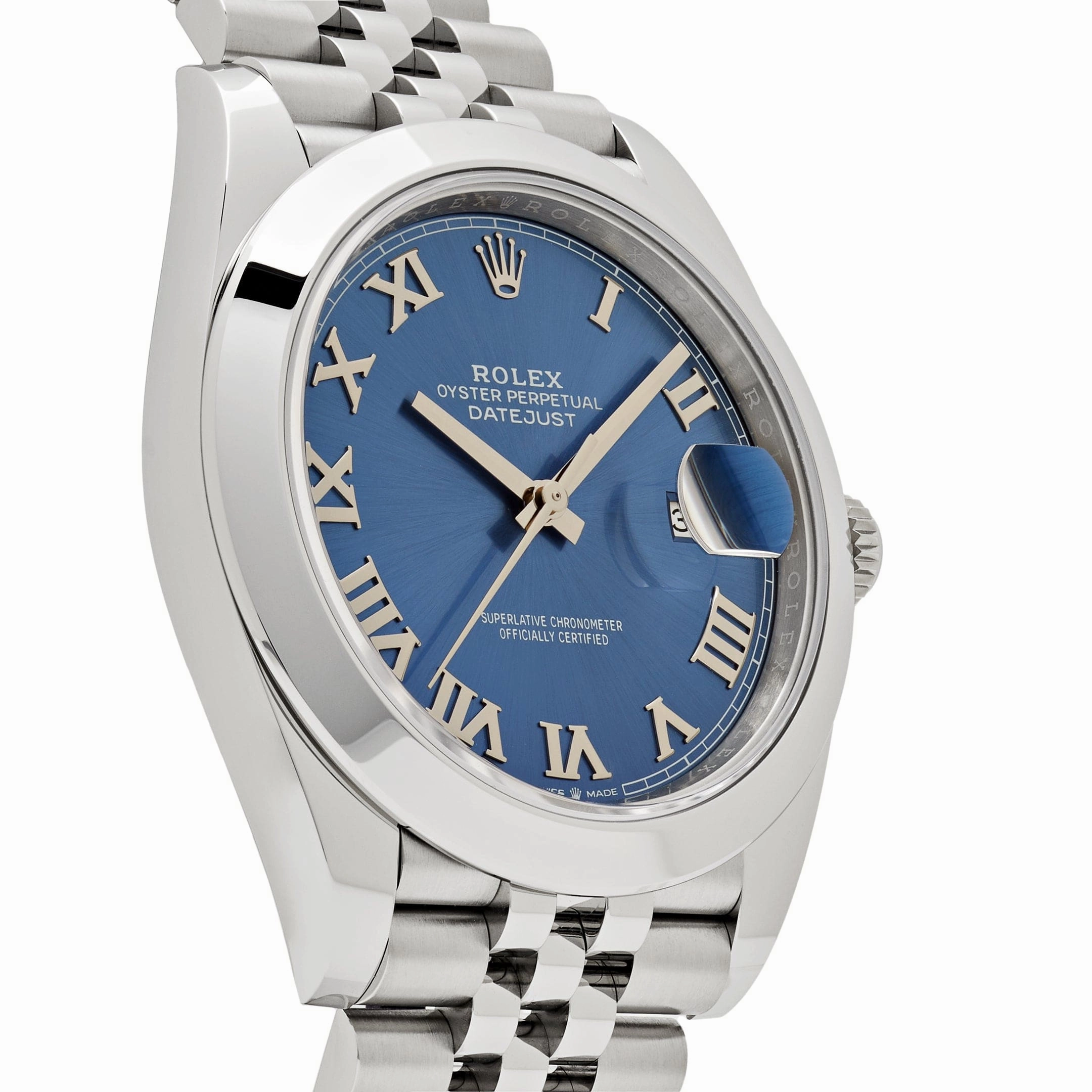 Rolex Datejust 41 126300 Stainless Steel Blue Roman Dial Jubilee (2025)