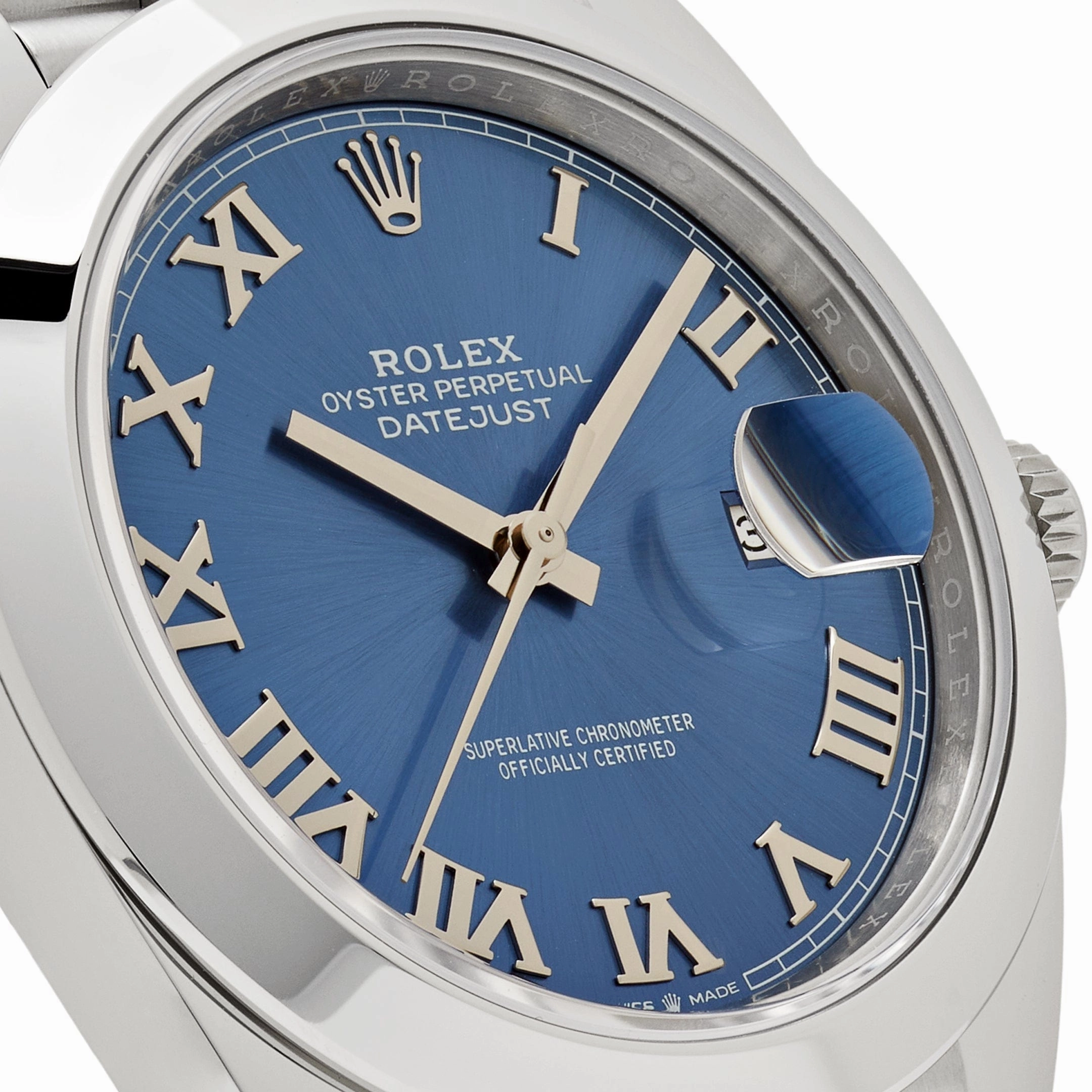 Rolex Datejust 41 126300 Stainless Steel Blue Roman Dial Jubilee (2025)