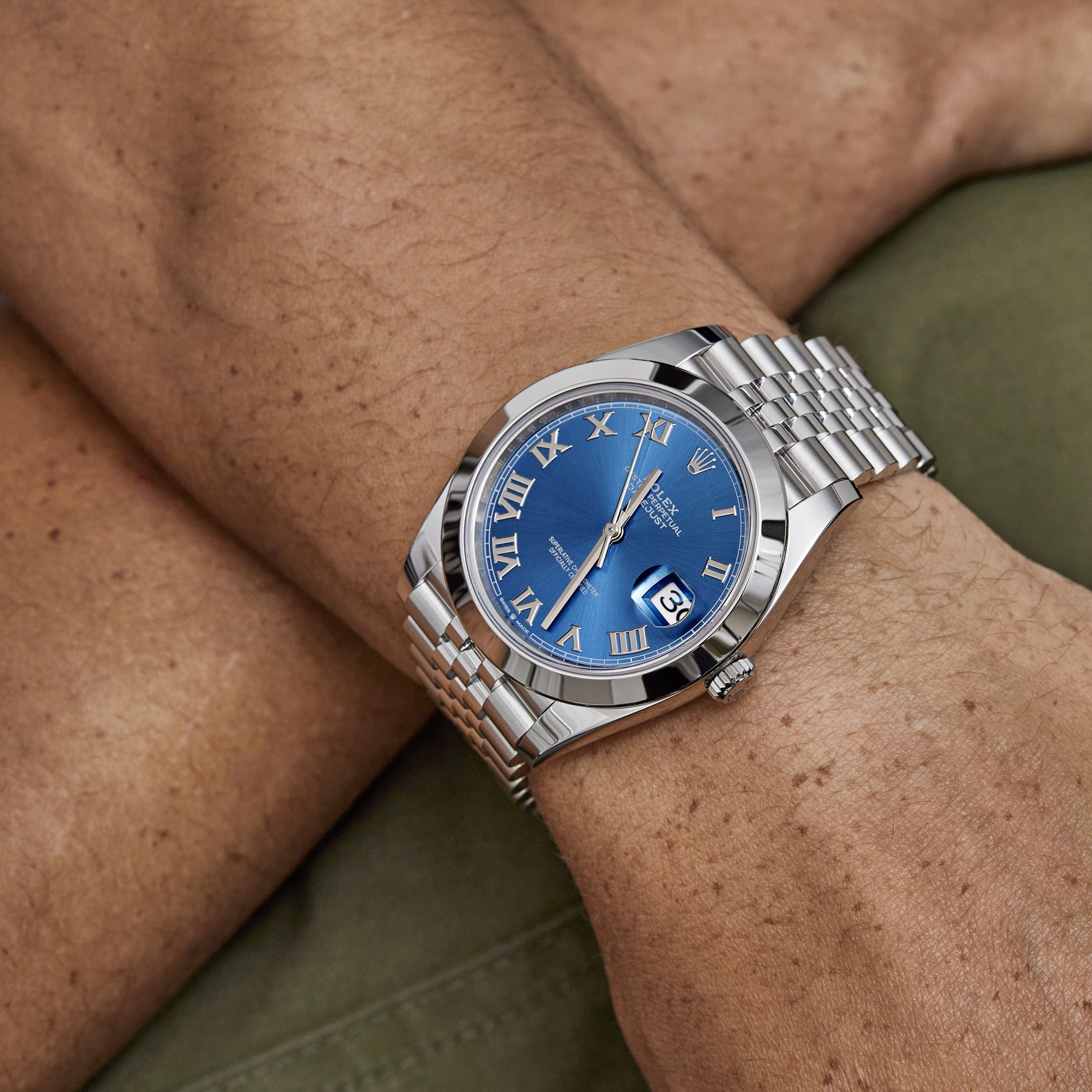 Rolex Datejust 41 126300 Stainless Steel Blue Roman Dial Jubilee (2025)