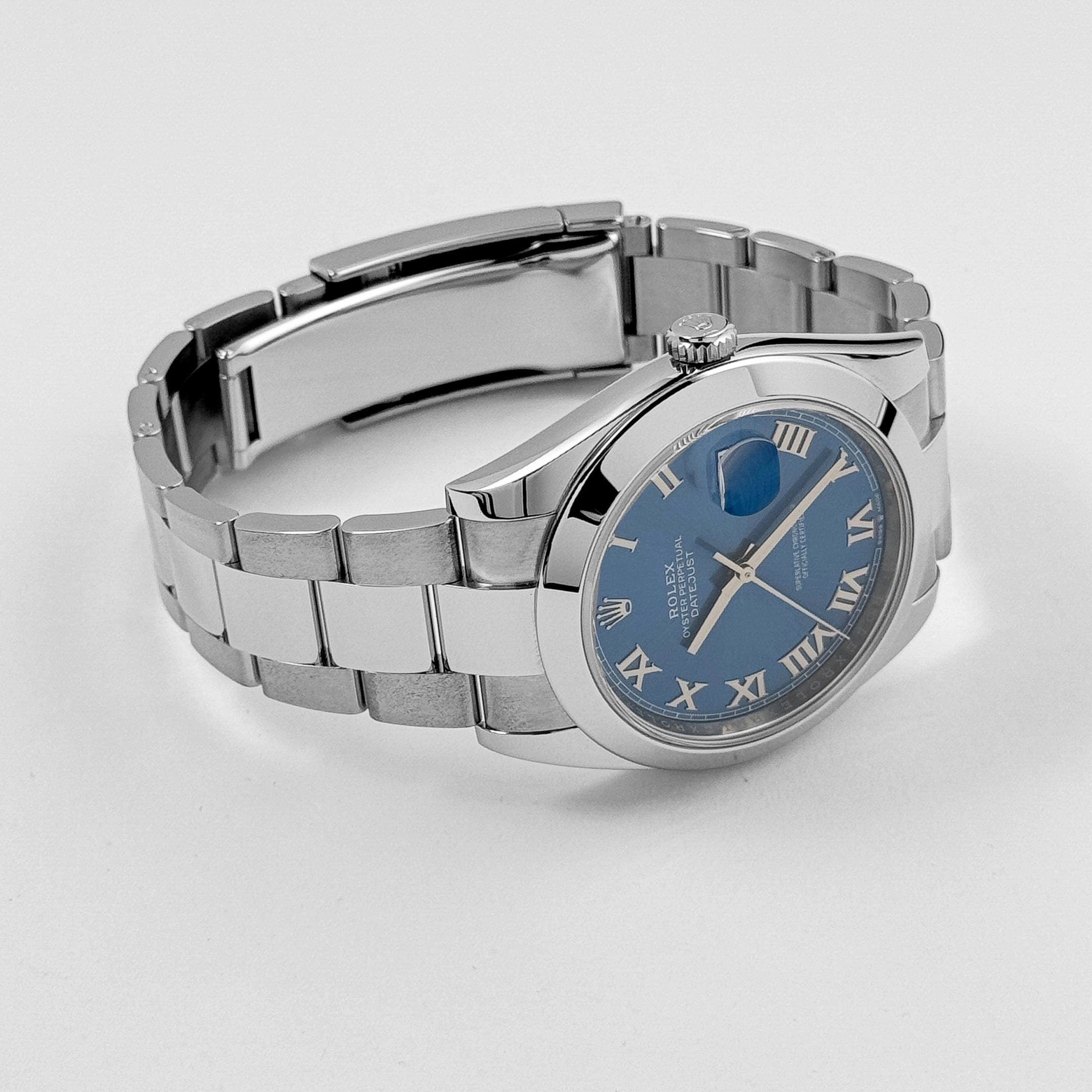Rolex Datejust 41 126300 Stainless Steel Blue Roman Dial Oyster (2021)