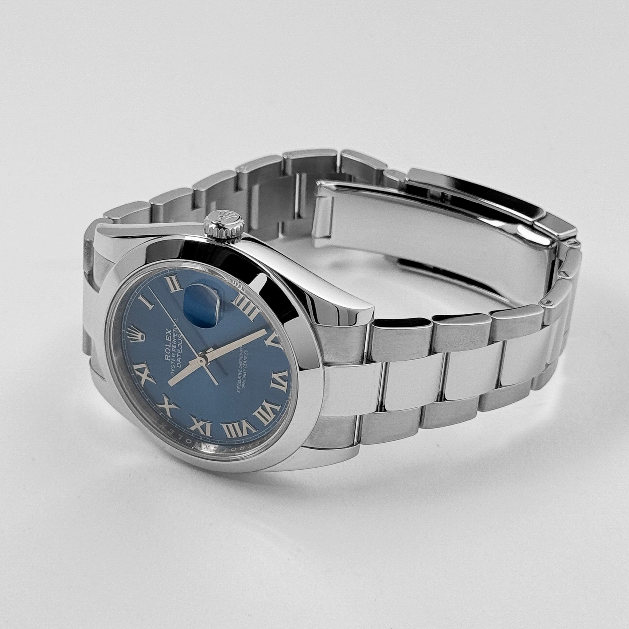Rolex Datejust 41 126300 Stainless Steel Blue Roman Dial Oyster (2021)