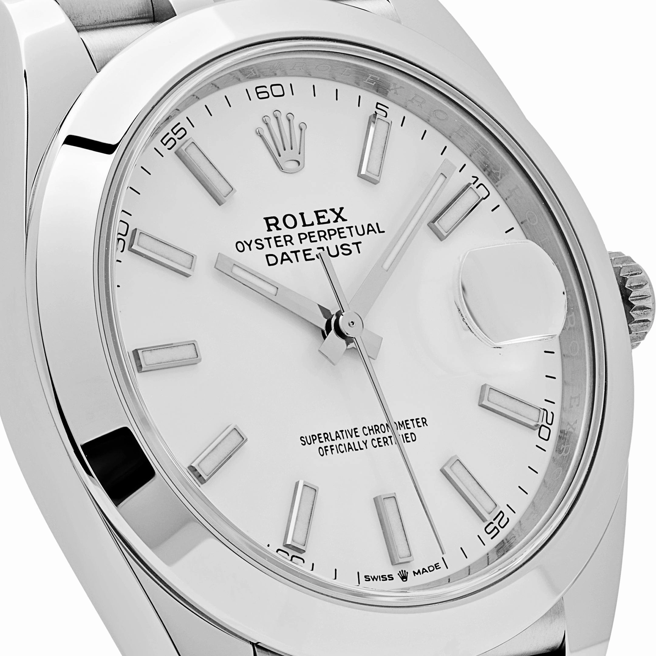 Rolex Datejust 41 126300 Stainless Steel Stick White Dial Jubilee (2024)