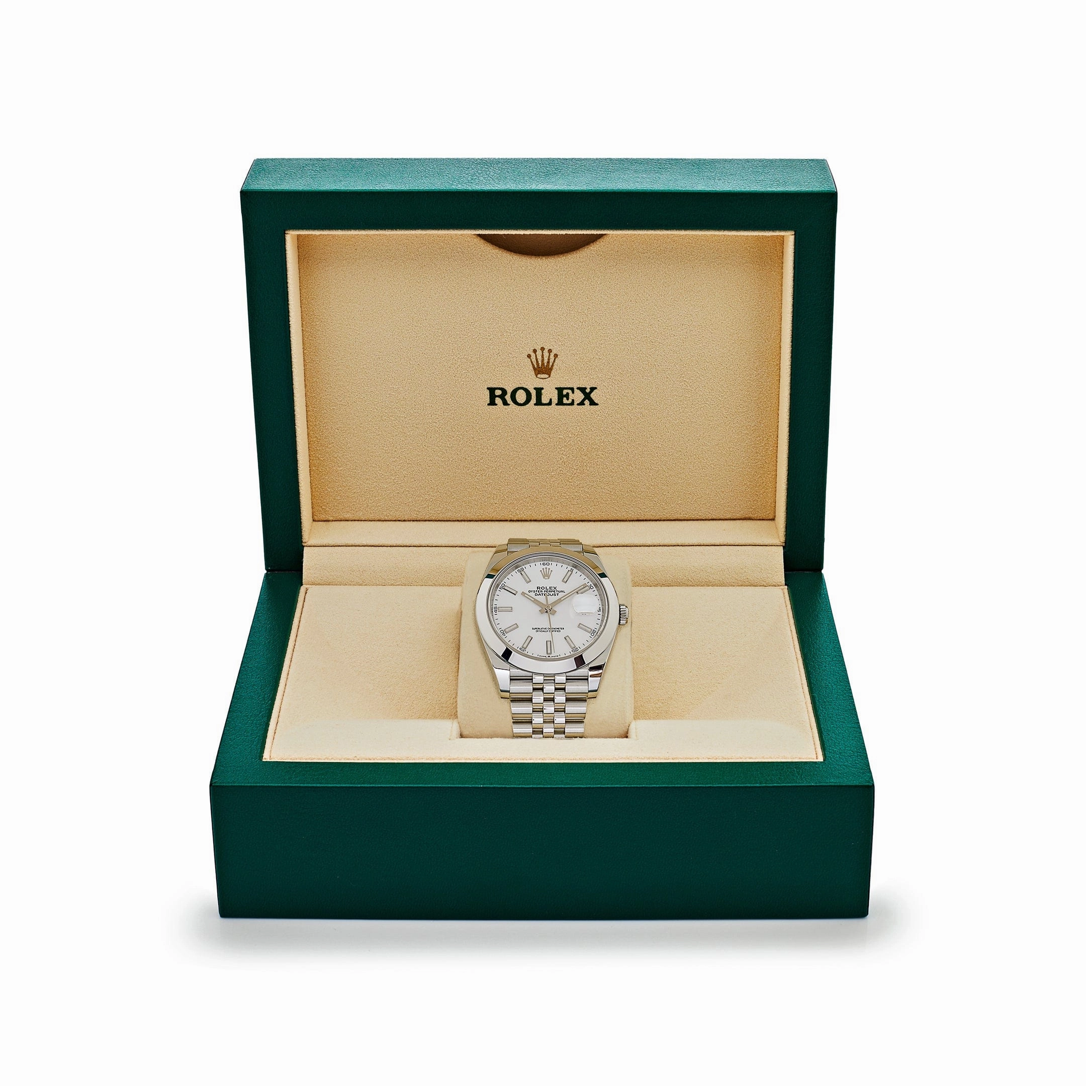 Rolex Datejust 41 126300 Stainless Steel Stick White Dial Jubilee (2024)