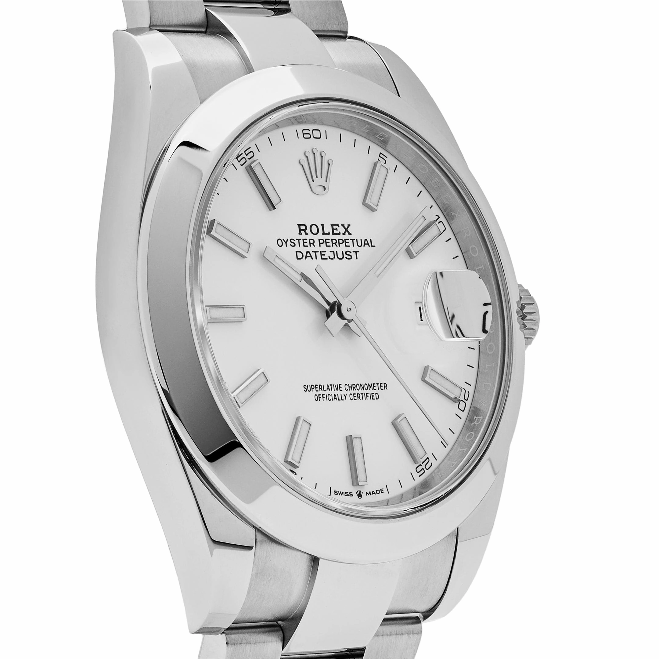 Rolex Datejust 41 126300 Stainless Steel White Dial Oyster