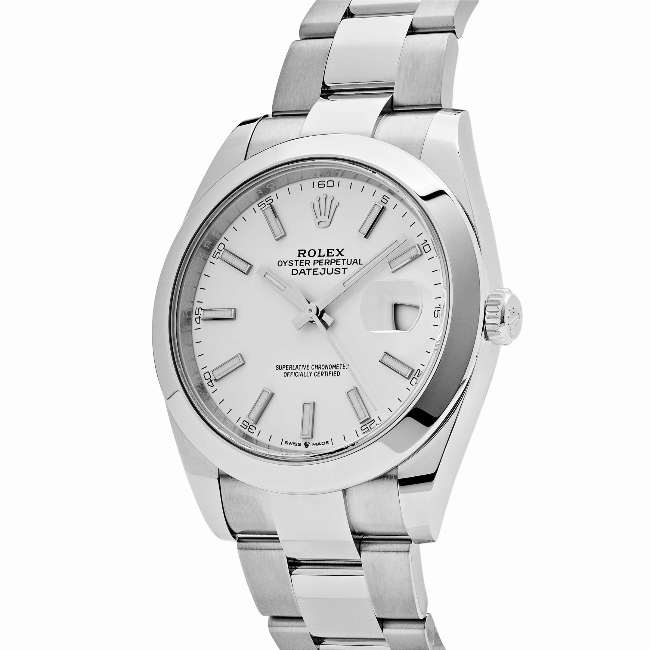Rolex Datejust 41 126300 Stainless Steel White Dial Oyster