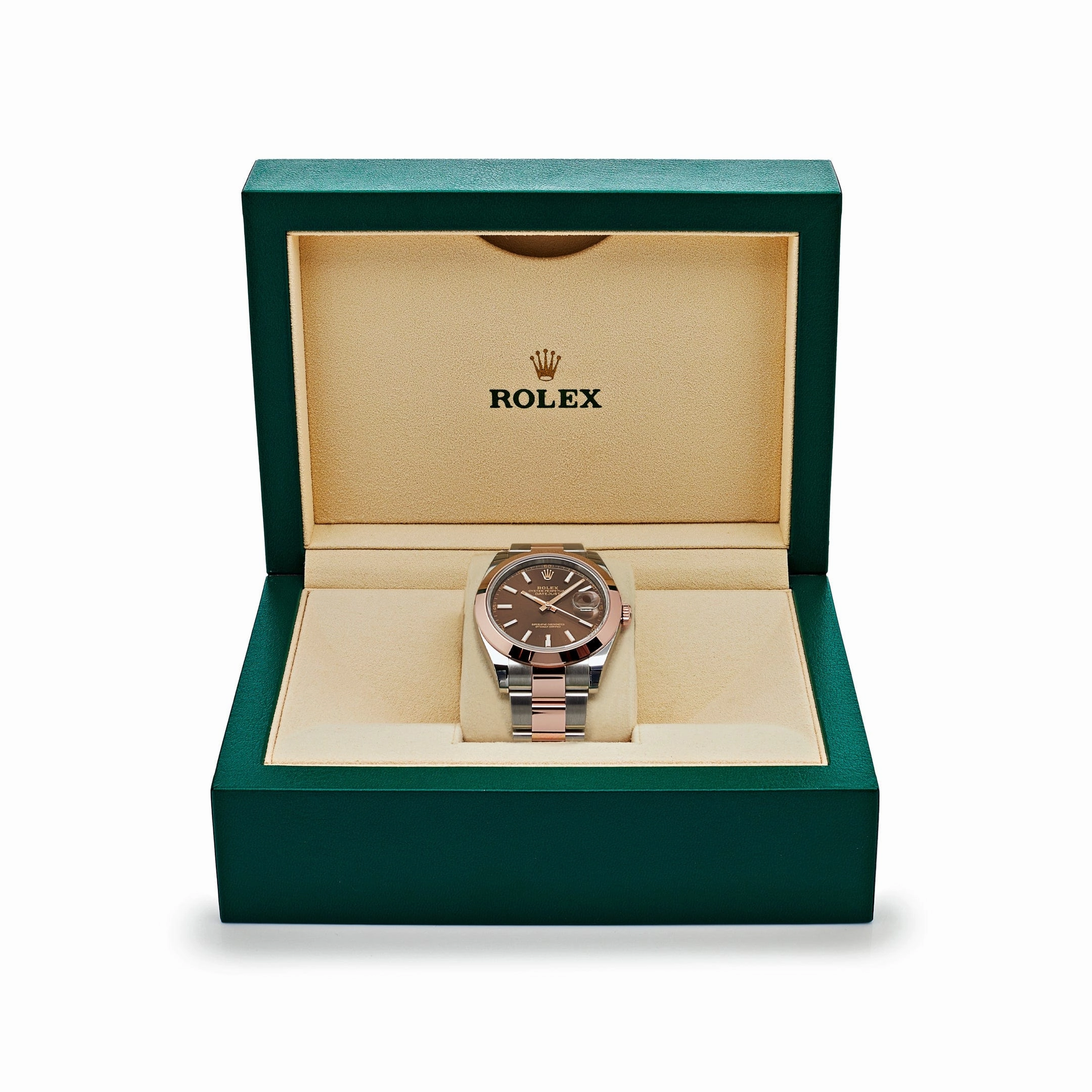 Rolex Datejust 41 126301 Stainless Steel Rose Gold Chocolate Dial (New 2025)