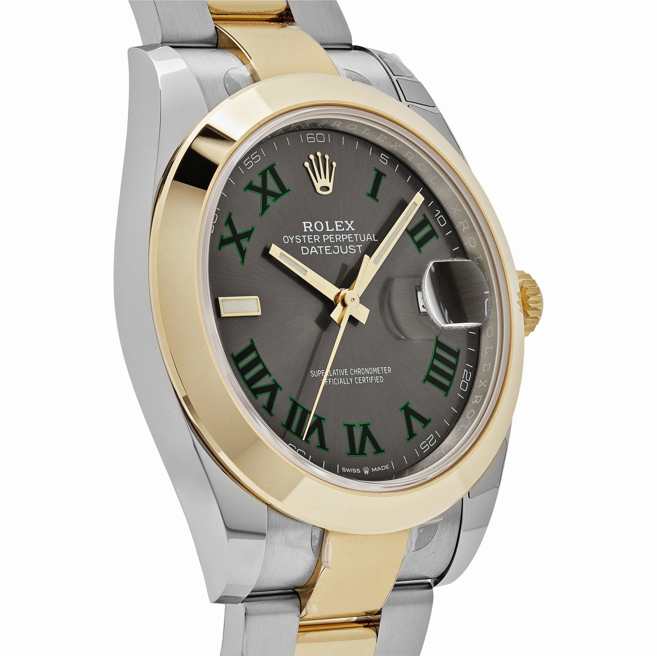 Rolex Datejust 41 126303 'Wimbledon' Yellow Gold Stainless Steel Slate Dial (2024)