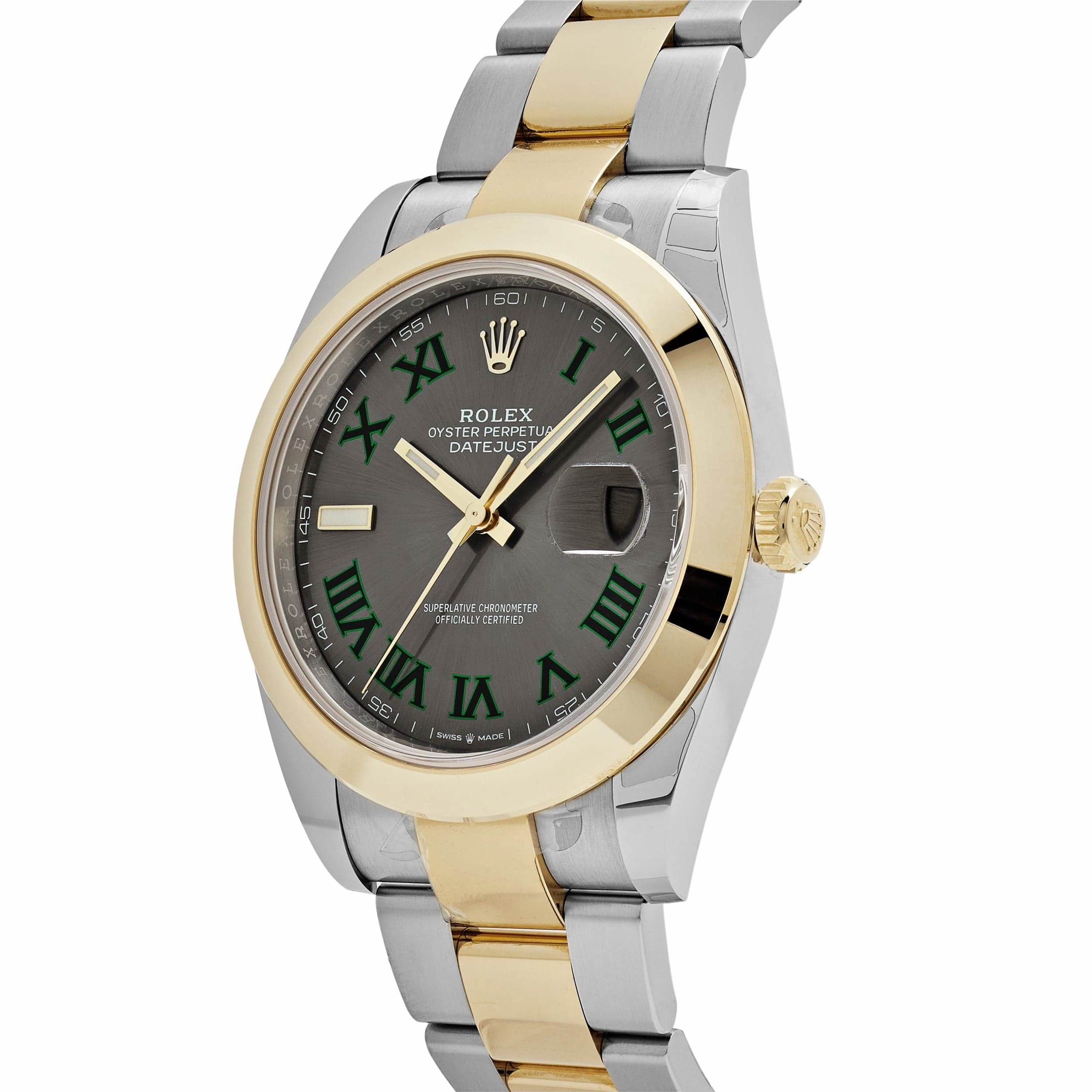 Rolex Datejust 41 126303 'Wimbledon' Yellow Gold Stainless Steel Slate Dial (2024)