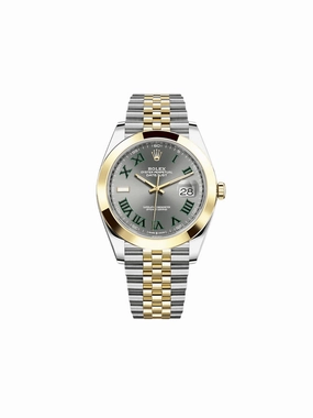 Rolex Datejust 41 126303 'Wimbledon' Yellow Gold Stainless Steel Slate Dial