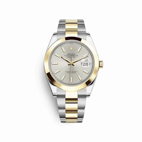 Rolex Datejust 41 126303 Stainless Steel Yellow Gold Silver Dial