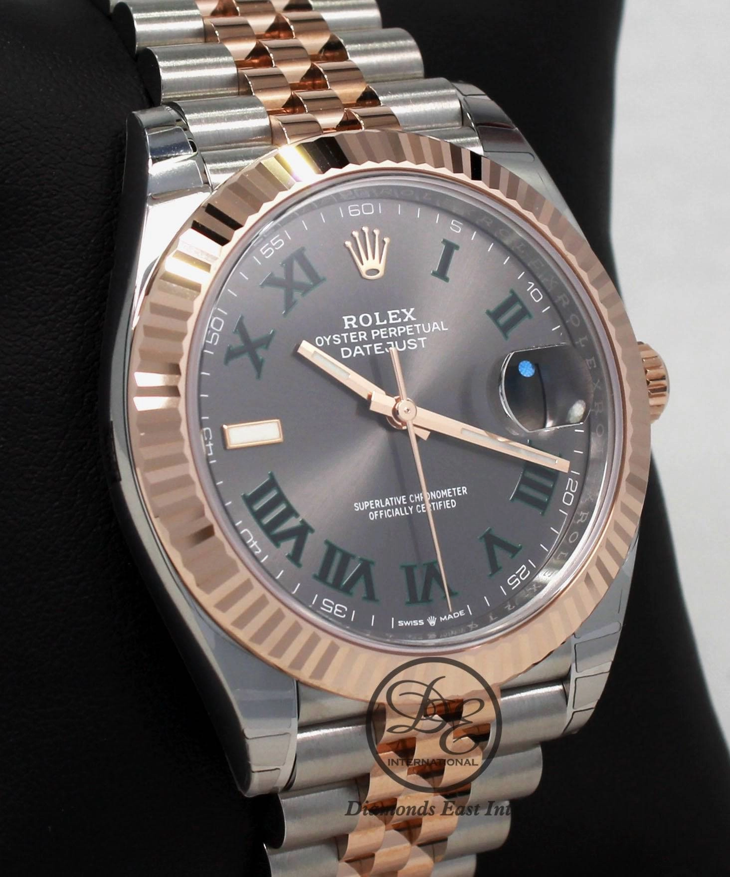 Rolex Datejust 41 126331 18k Rose Gold / SS  Oyster Perpetual FEDERER Roman Dial Jubilee UNWORN