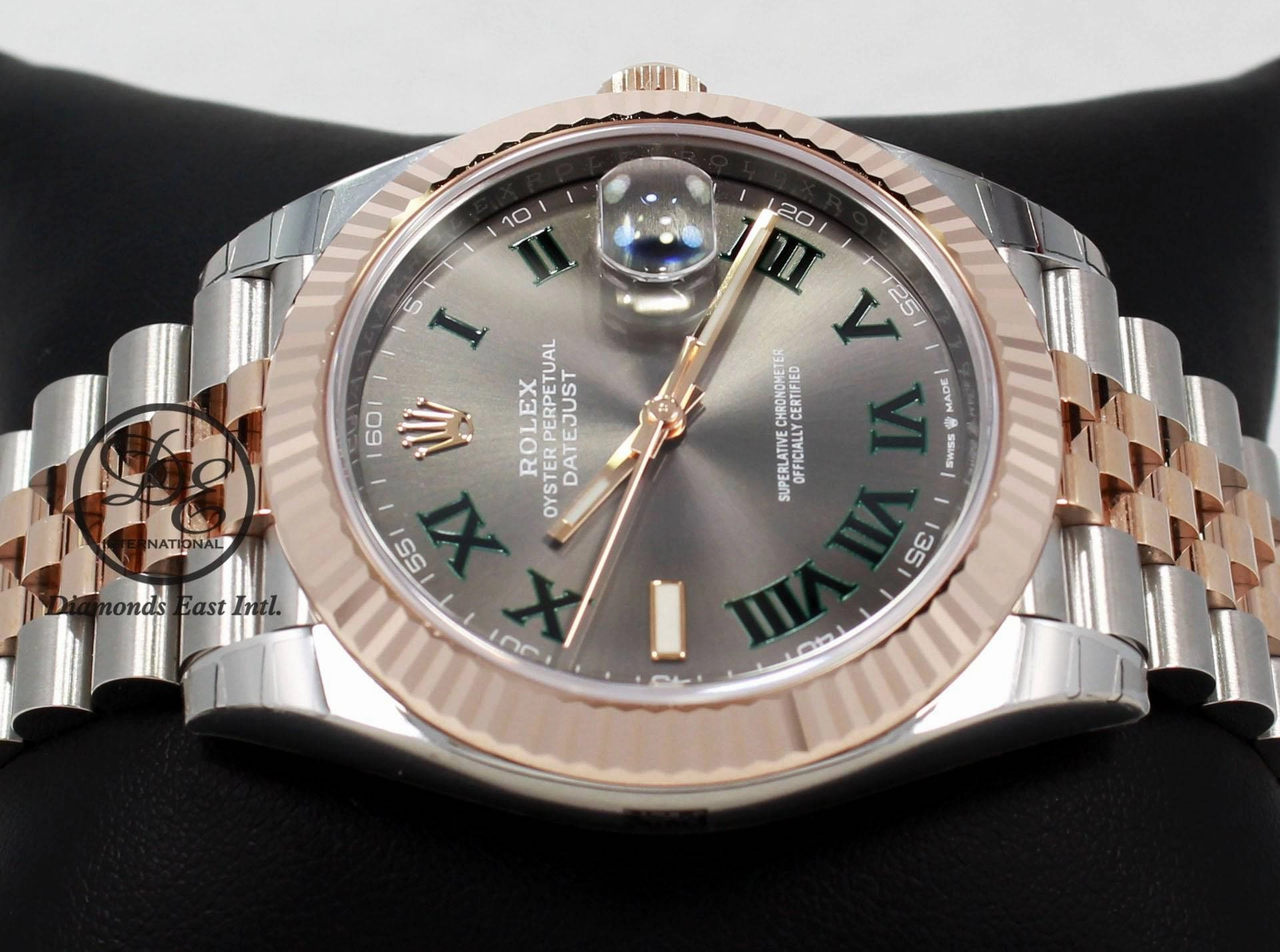 Rolex Datejust 41 126331 18k Rose Gold / SS  Oyster Perpetual FEDERER Roman Dial Jubilee UNWORN