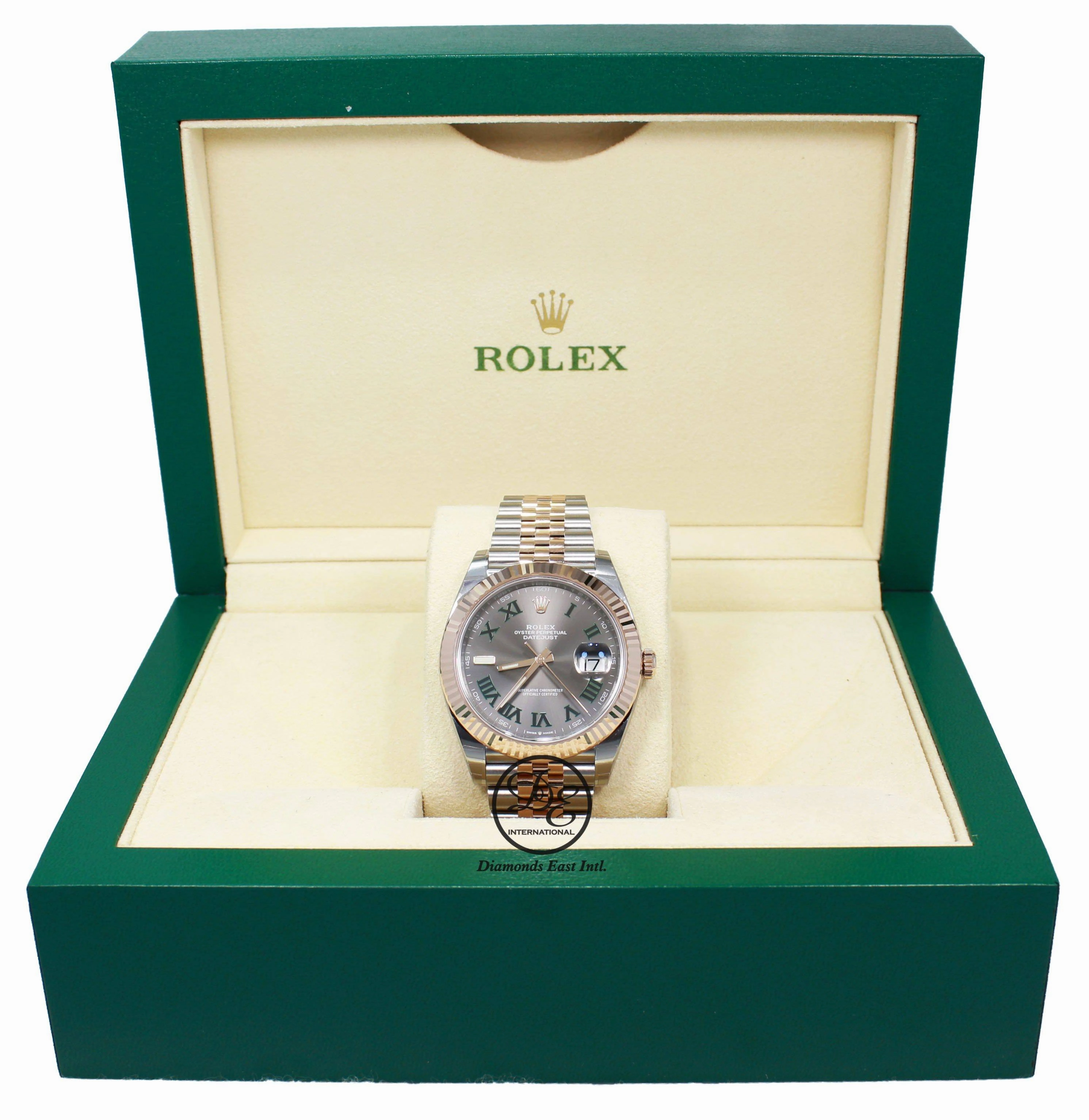Rolex Datejust 41 126331 18k Rose Gold / SS  Oyster Perpetual FEDERER Roman Dial Jubilee UNWORN