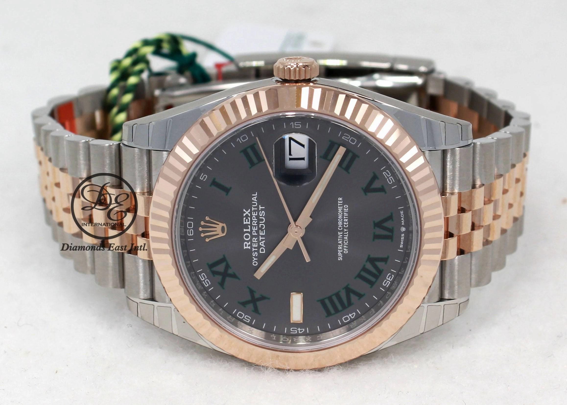 Rolex Datejust 41 126331 18k Rose Gold / SS  Oyster Perpetual FEDERER Roman Dial Jubilee UNWORN