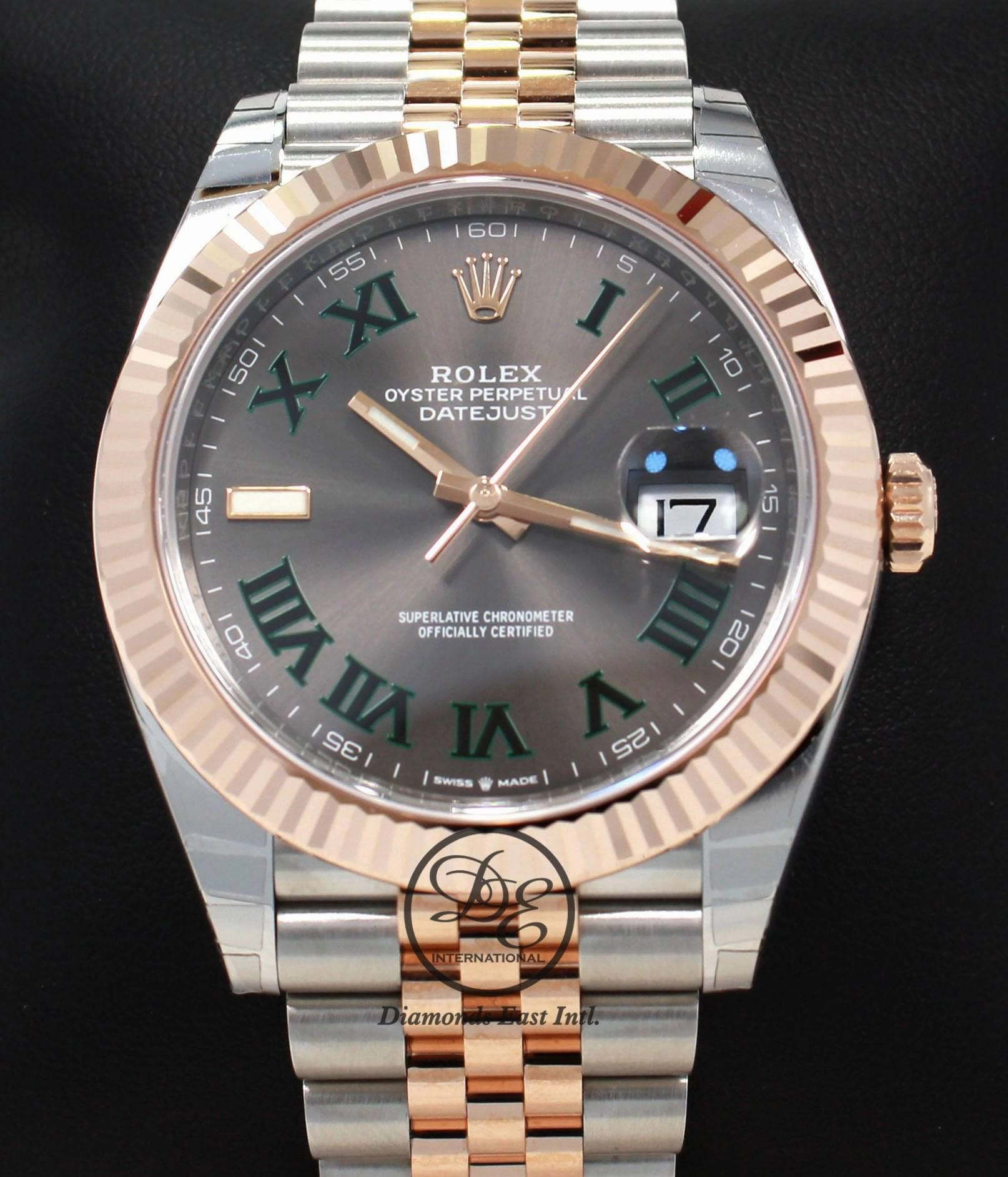 Rolex Datejust 41 126331 18k Rose Gold / SS  Oyster Perpetual FEDERER Roman Dial Jubilee UNWORN
