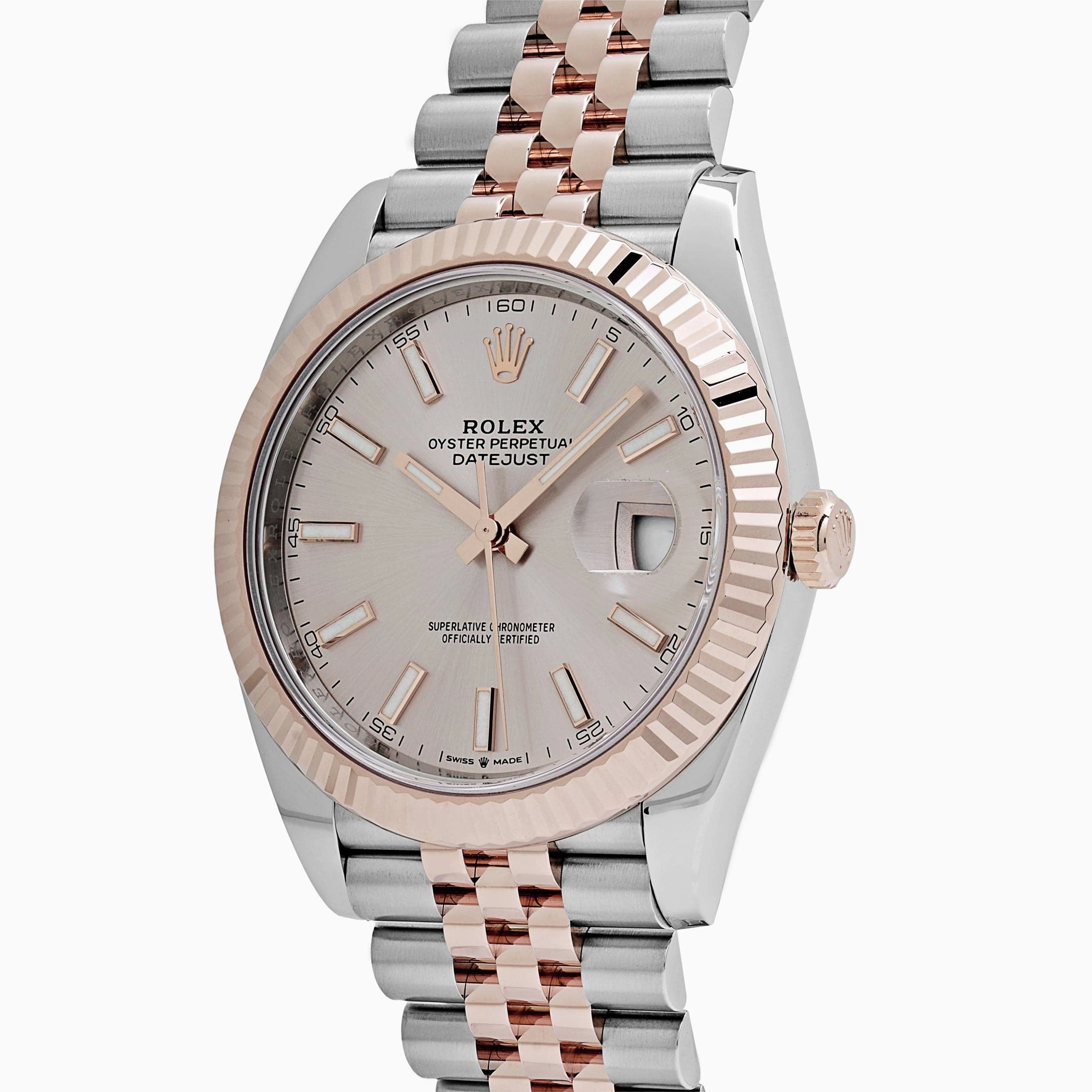 Rolex Datejust 41 126331 Rose Gold Stainless Steel Sundust Dial Jubilee (2024)