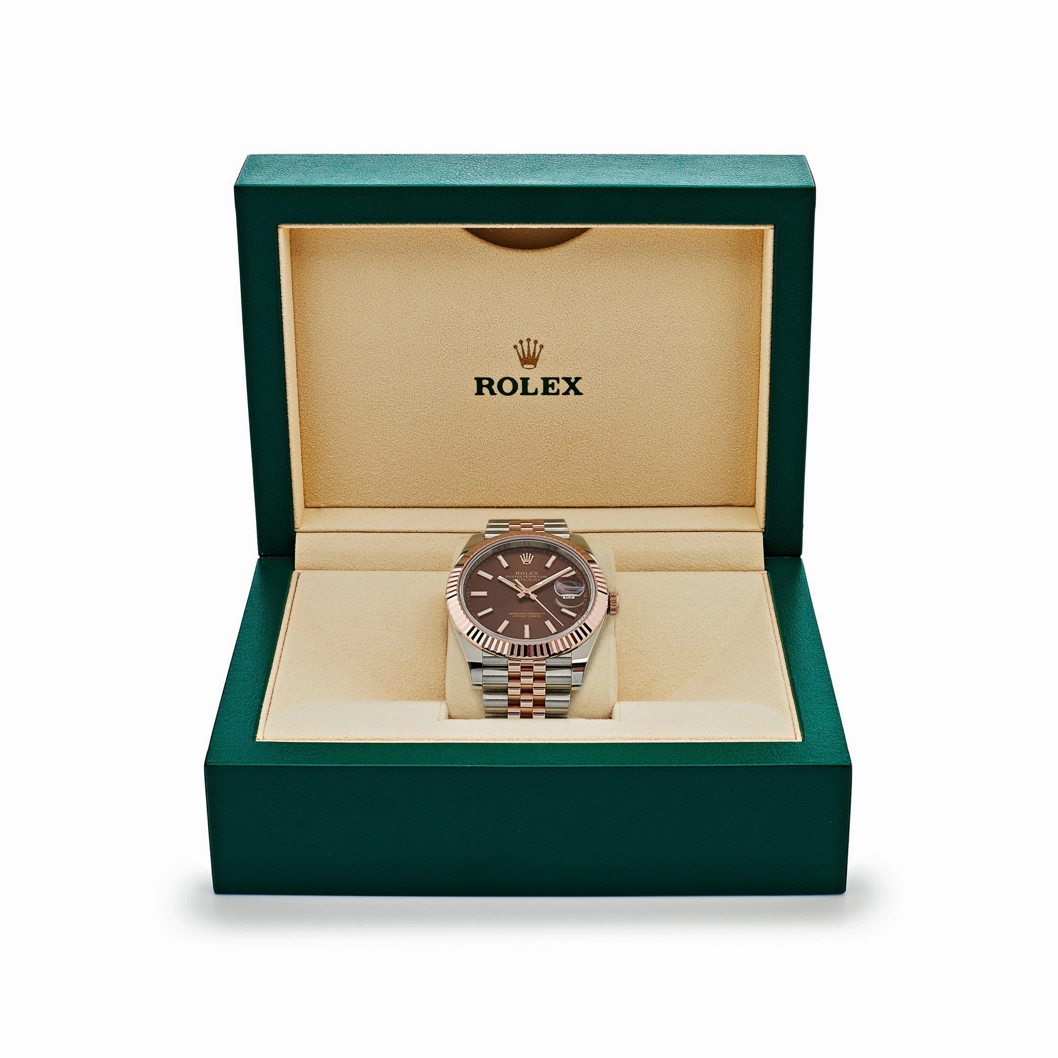 Rolex Datejust 41 126331 Two-Toned Rose Gold Stainless Steel Brown Dial (2023)