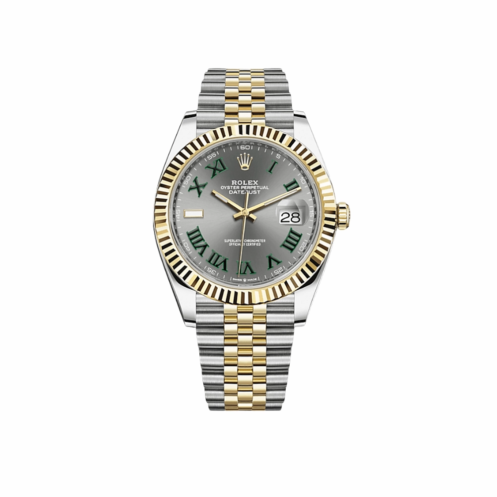 Rolex Datejust 41 126333 'Wimbledon' Yellow Gold Stainless Steel Slate Jubilee (2025)
