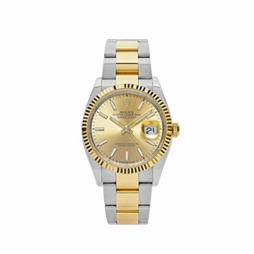 Rolex Datejust 41 126333 Stainless Steel Yellow Gold Champagne Dial Oyster