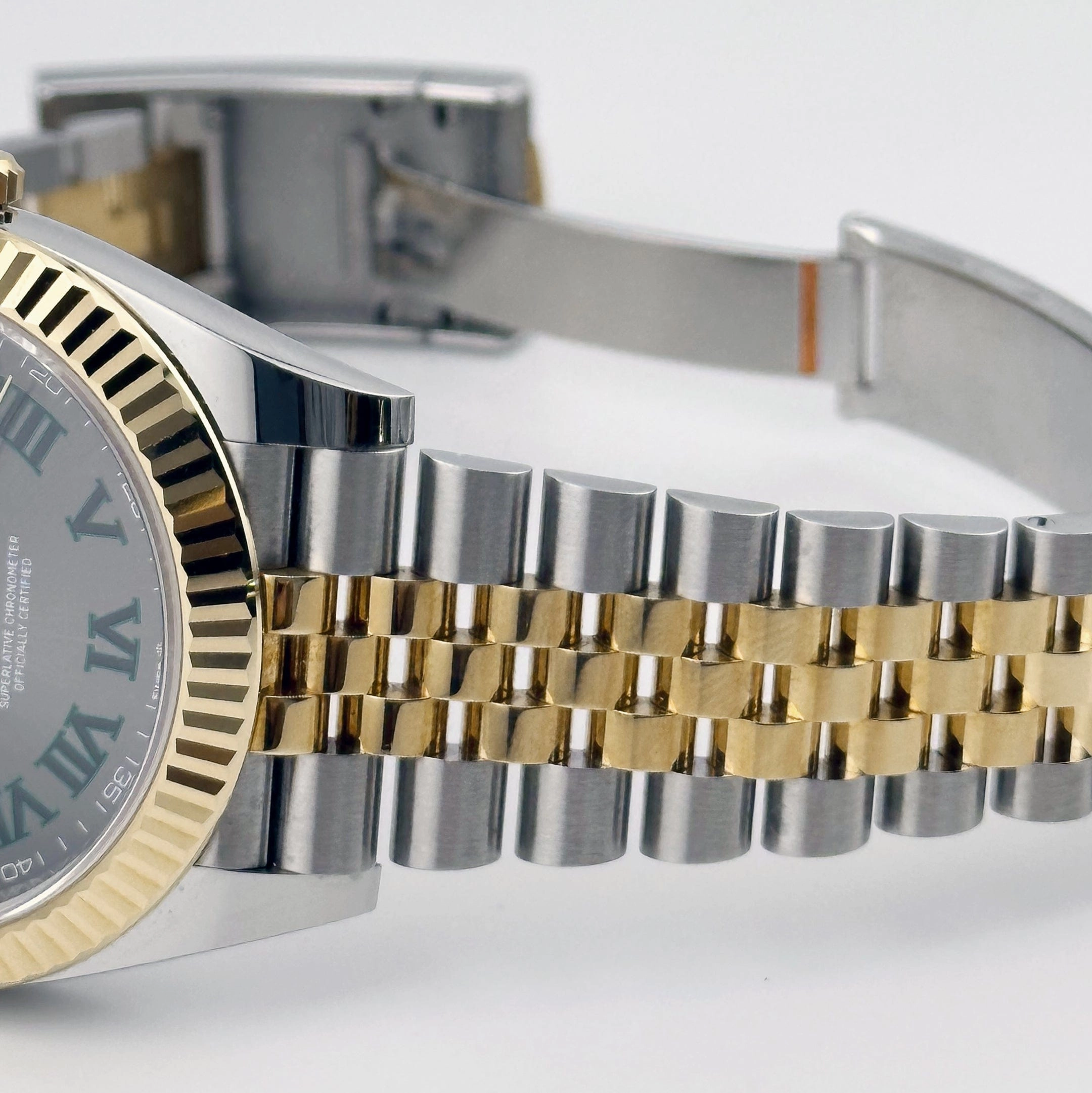 Rolex Datejust 41 126333 Wimbledon Yellow Gold Stainless Steel Slate Dial Jubilee (2020)
