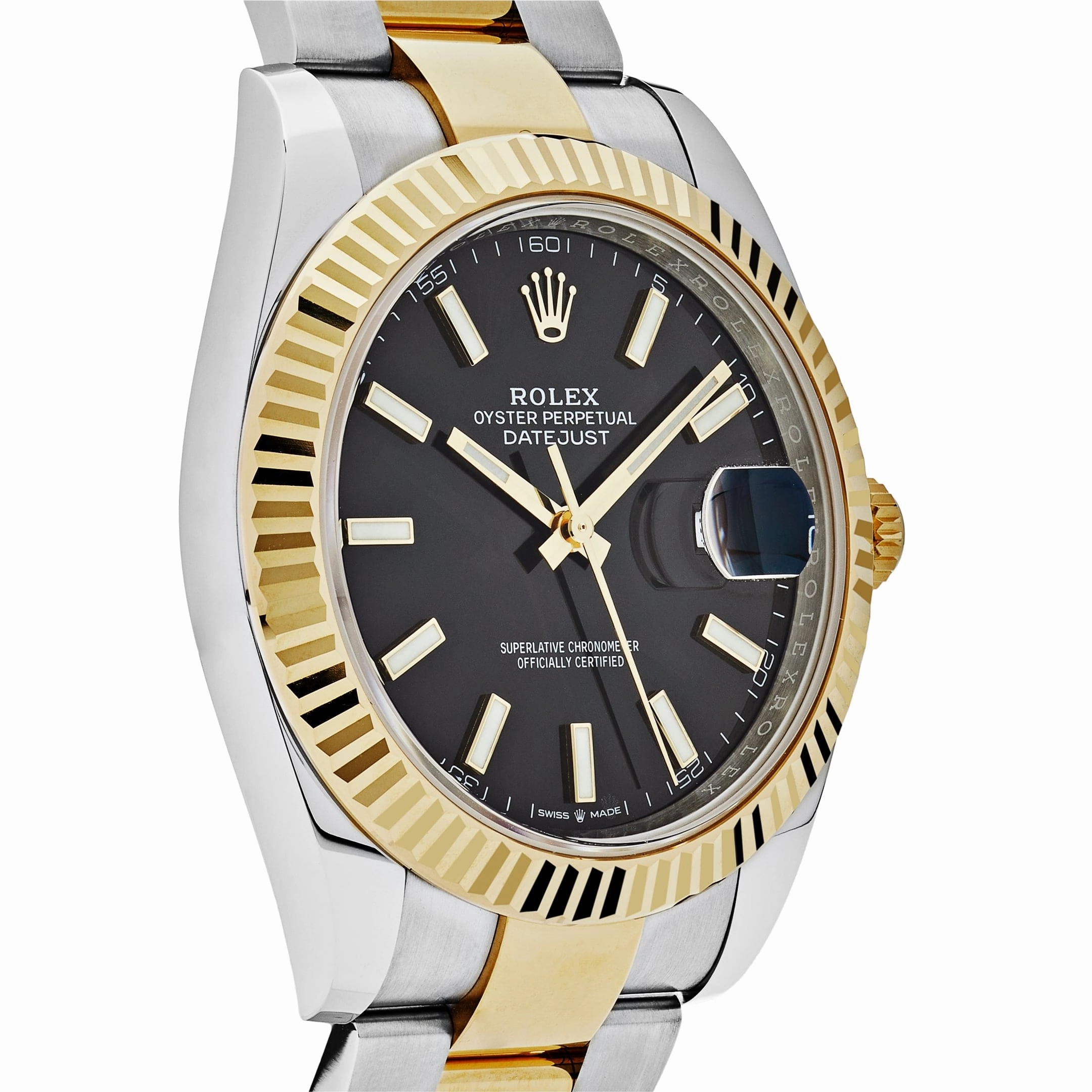 Rolex Datejust 41 126333 Yellow Gold Stainless Steel Black Dial Oyster (2024)